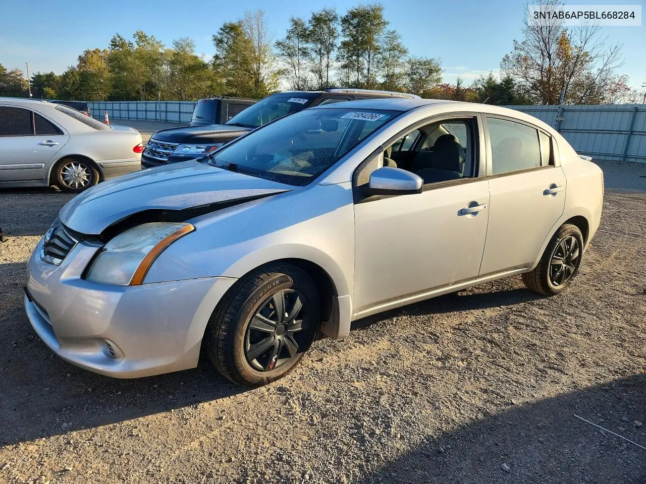 NISSAN SENTRA 2011, VIN 3N1AB6AP5BL668284