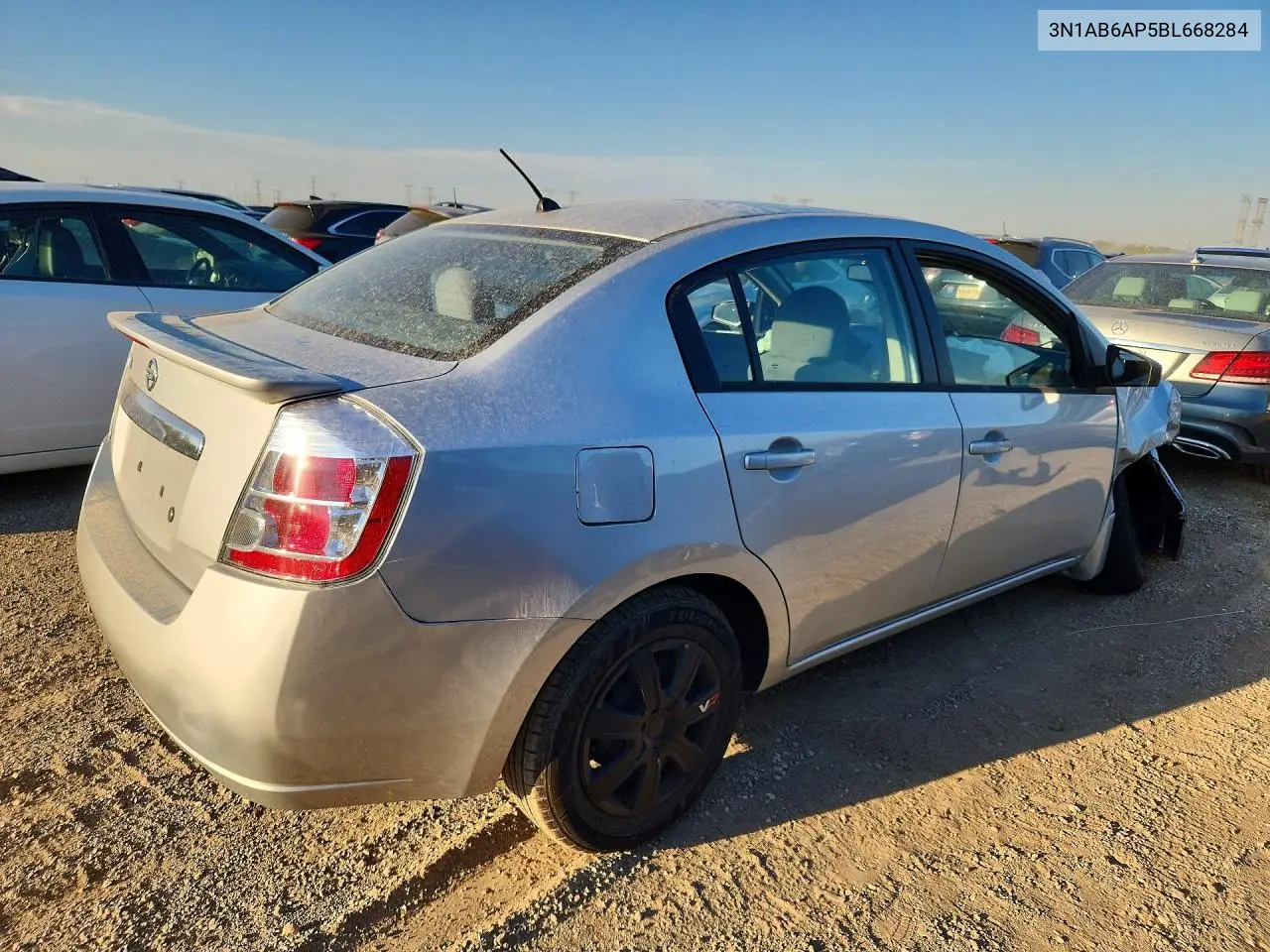 2011 NISSAN SENTRA VIN 3N1AB6AP5BL668284 — фото 3