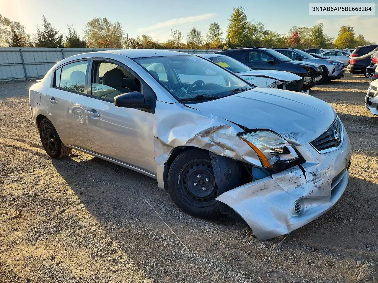 2011 NISSAN SENTRA VIN 3N1AB6AP5BL668284 — фото 4