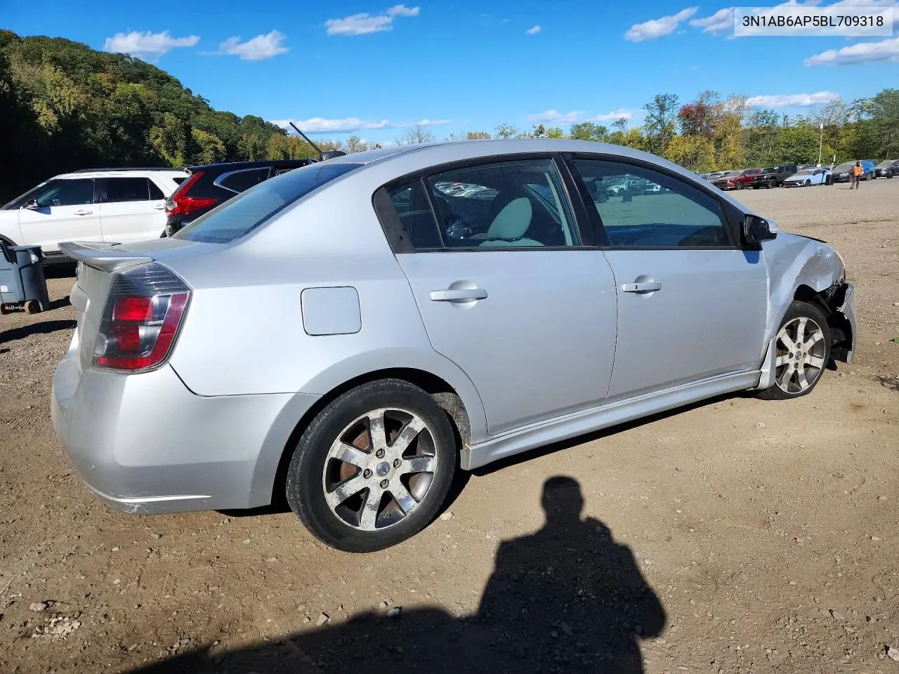2011 NISSAN SENTRA VIN 3N1AB6AP5BL709318 — фото 3