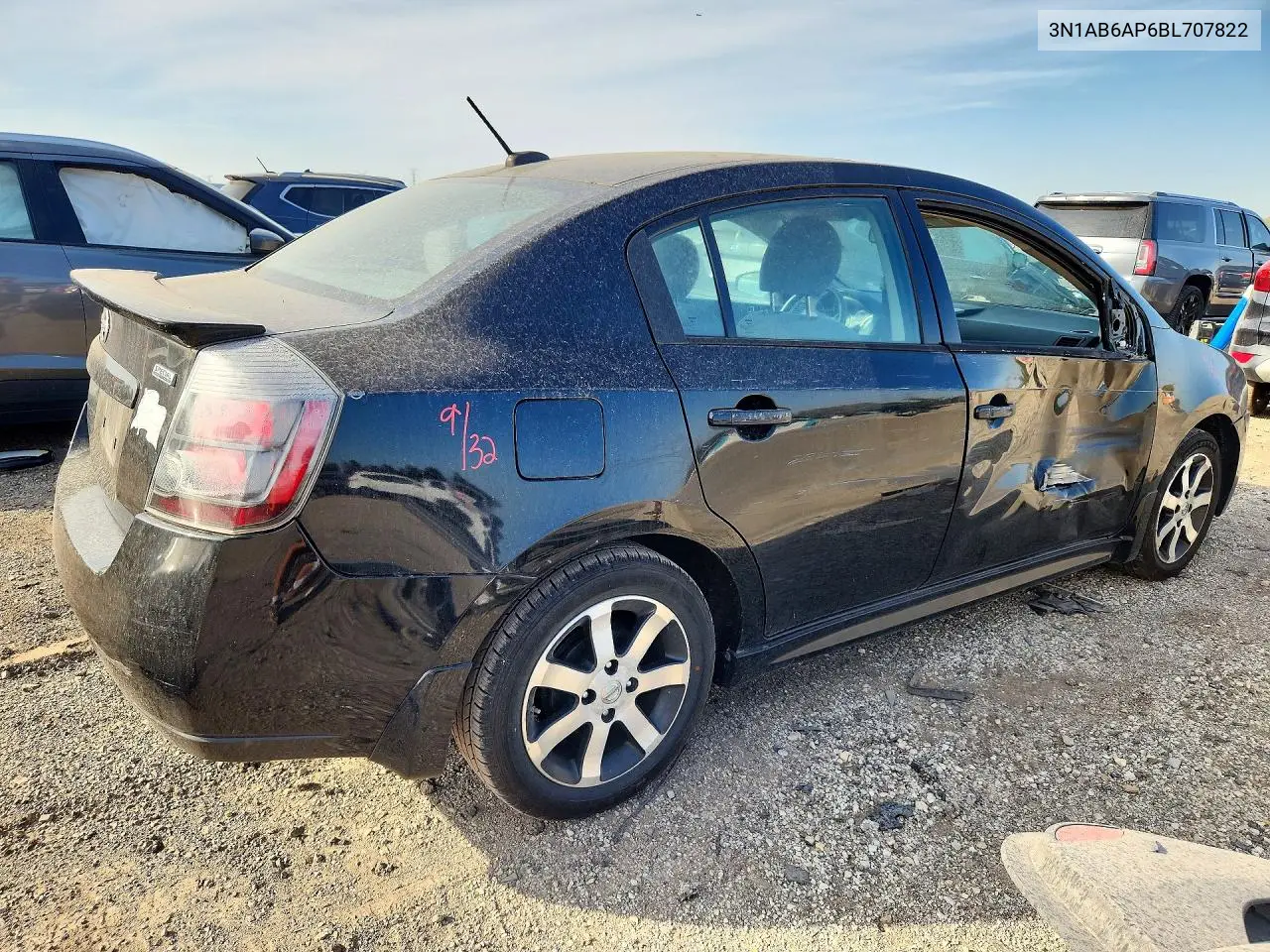 2011 NISSAN SENTRA VIN 3N1AB6AP6BL707822 — фото 3