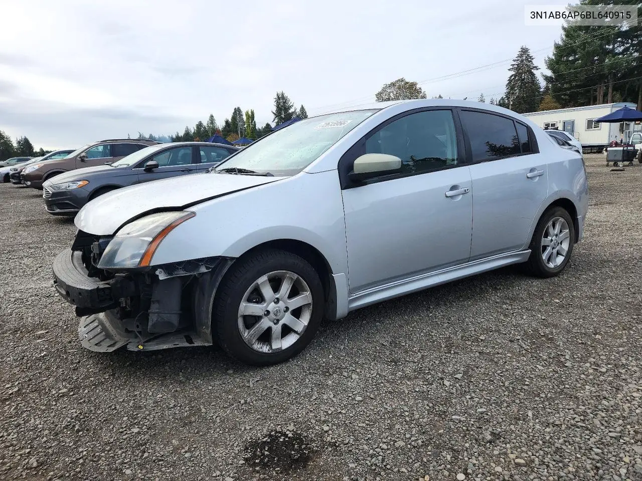 NISSAN SENTRA 2011, VIN 3N1AB6AP6BL640915