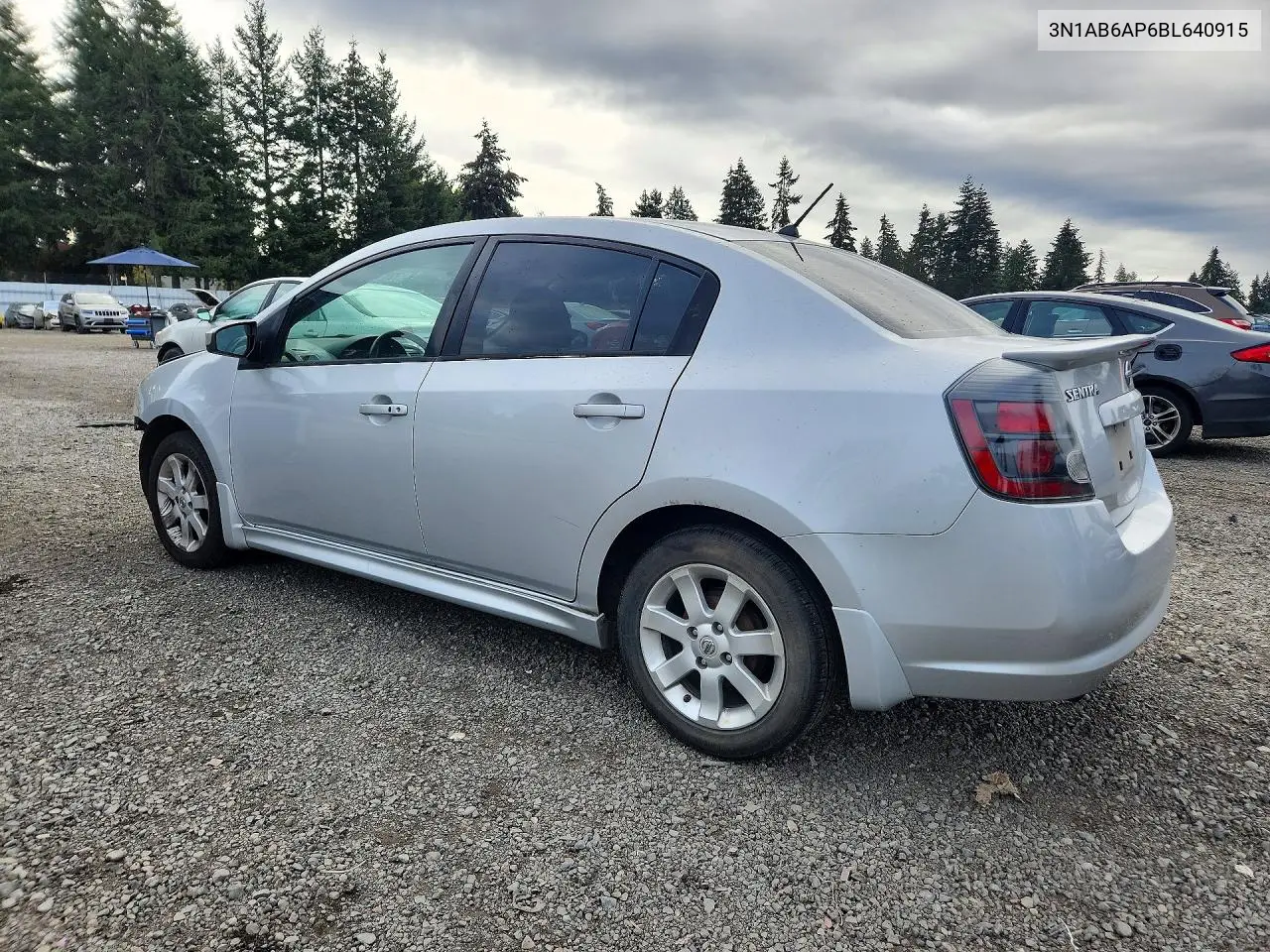 2011 NISSAN SENTRA VIN 3N1AB6AP6BL640915 — фото 2