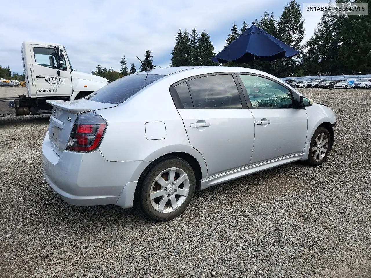 2011 NISSAN SENTRA VIN 3N1AB6AP6BL640915 — фото 3