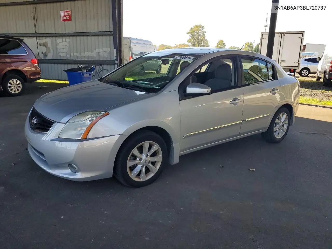 NISSAN SENTRA 2011, VIN 3N1AB6AP3BL720737
