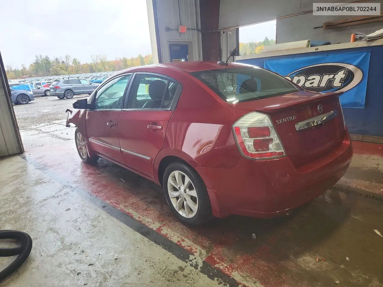 2011 NISSAN SENTRA VIN 3N1AB6AP0BL702244 — фото 2