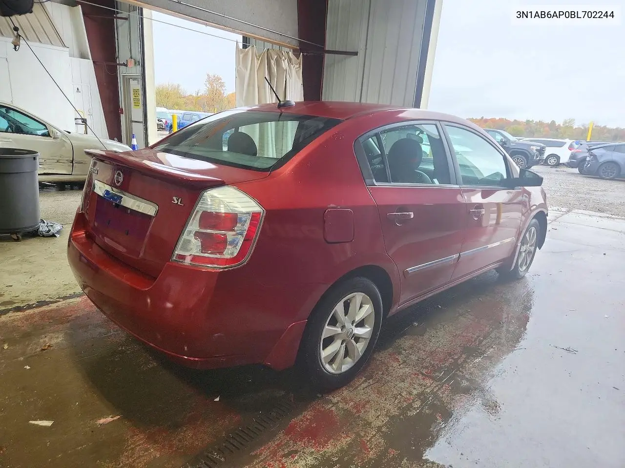 2011 NISSAN SENTRA VIN 3N1AB6AP0BL702244 — фото 3