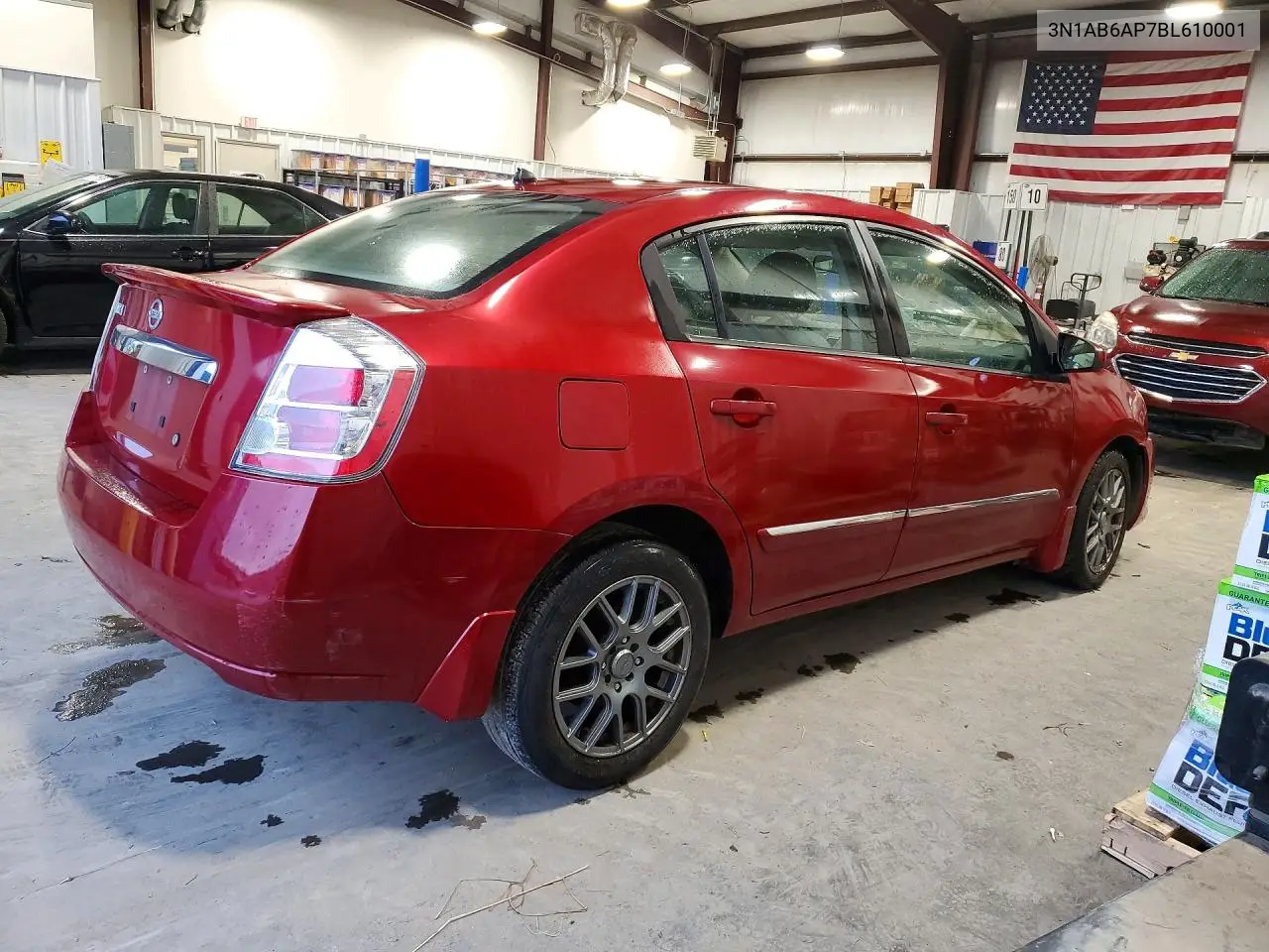 2011 NISSAN SENTRA VIN 3N1AB6AP7BL610001 — фото 3