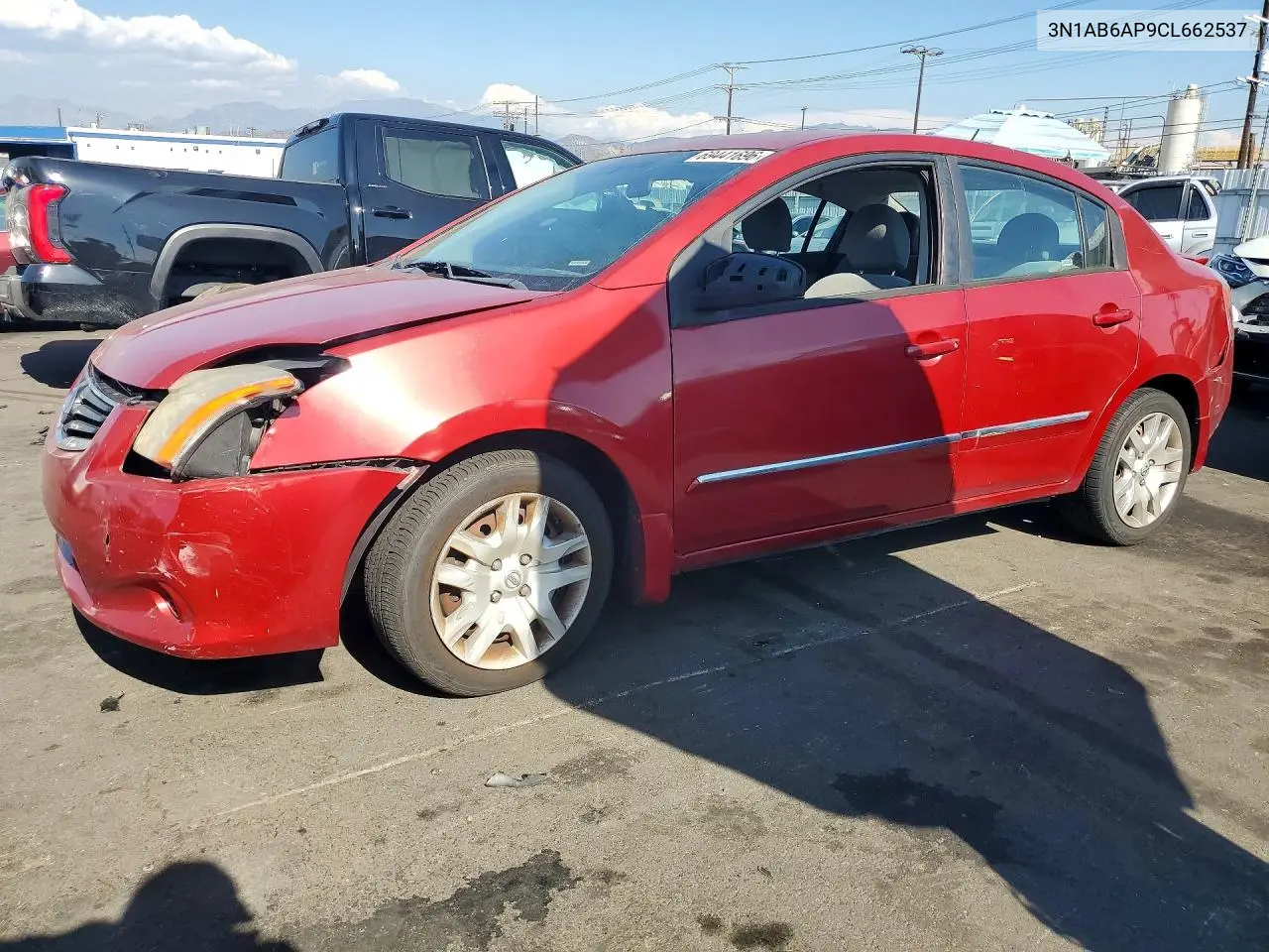 NISSAN SENTRA 2012, VIN 3N1AB6AP9CL662537