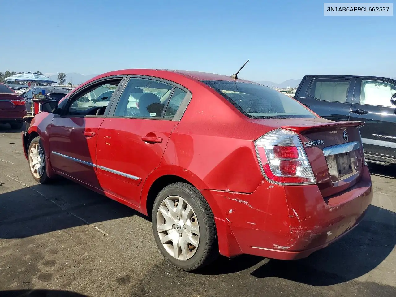 2012 NISSAN SENTRA VIN 3N1AB6AP9CL662537 — фото 2