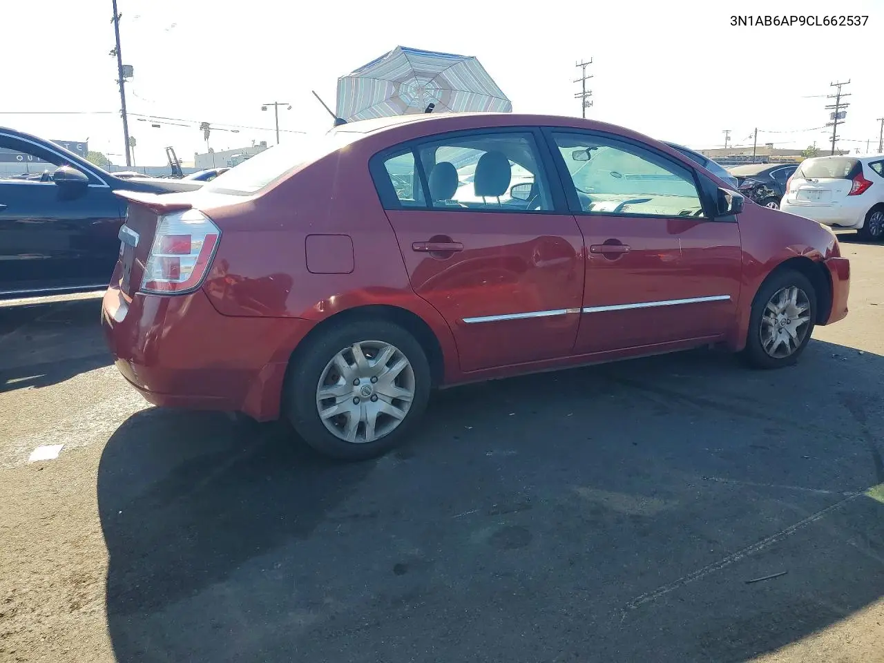 2012 NISSAN SENTRA VIN 3N1AB6AP9CL662537 — фото 3