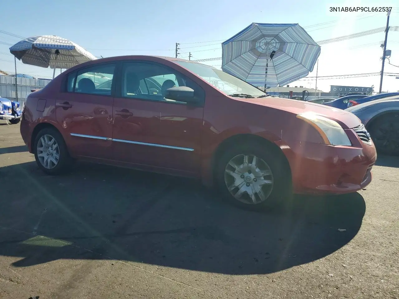 2012 NISSAN SENTRA VIN 3N1AB6AP9CL662537 — фото 4