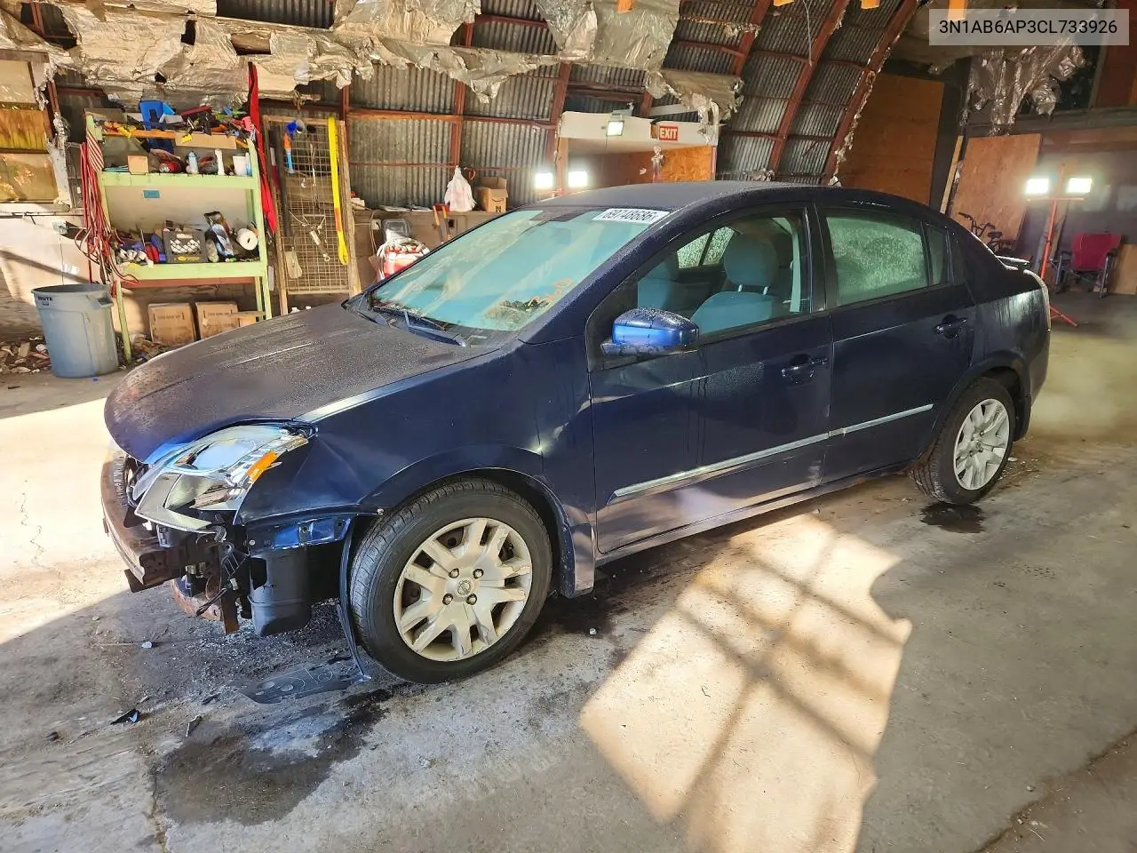 NISSAN SENTRA 2012, VIN 3N1AB6AP3CL733926