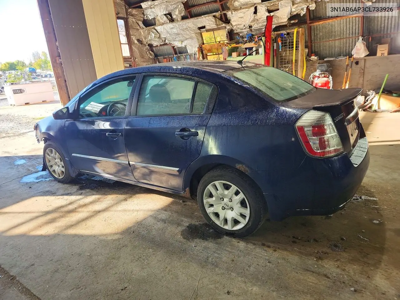 2012 NISSAN SENTRA VIN 3N1AB6AP3CL733926 — фото 2