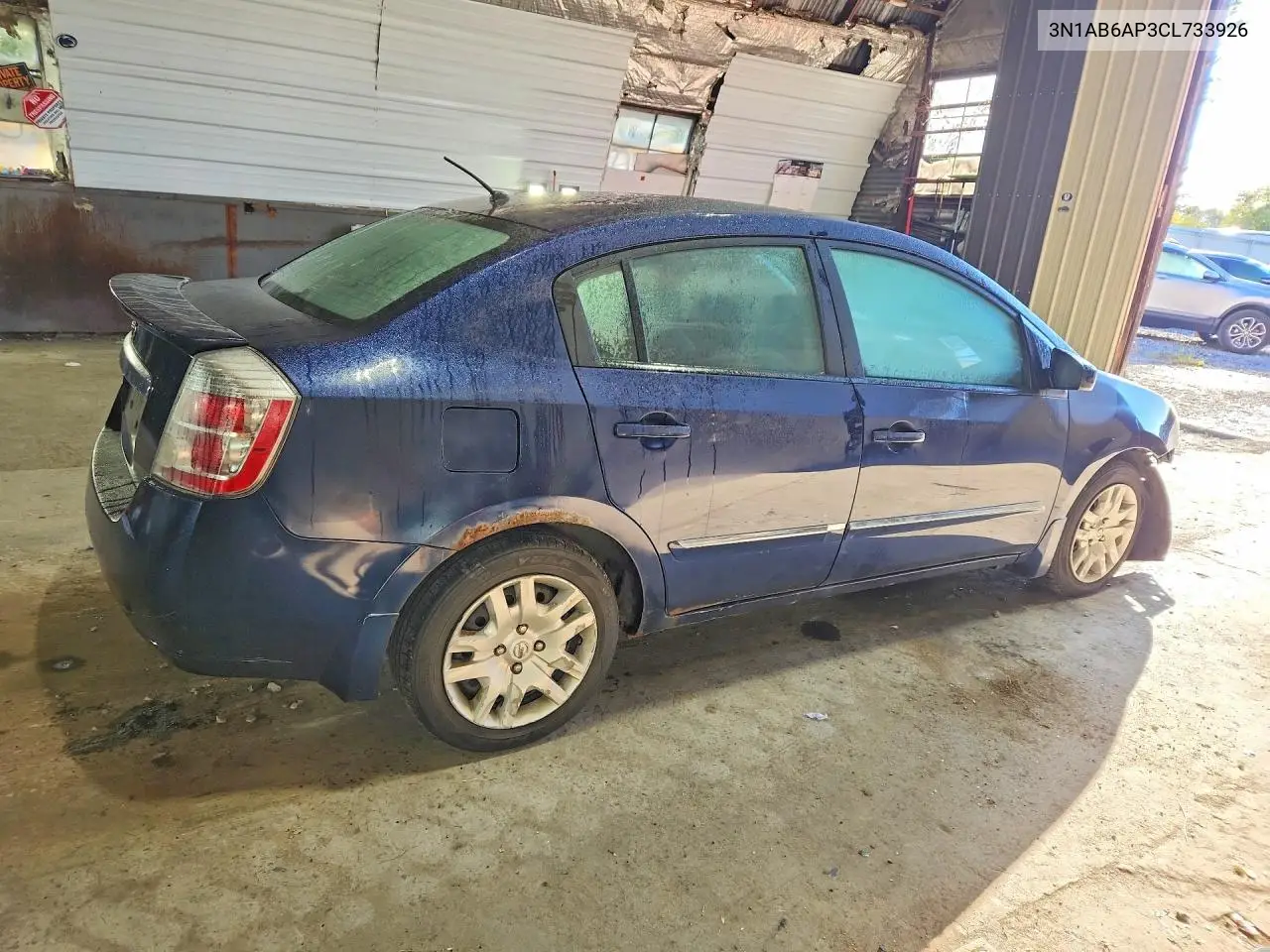2012 NISSAN SENTRA VIN 3N1AB6AP3CL733926 — фото 3