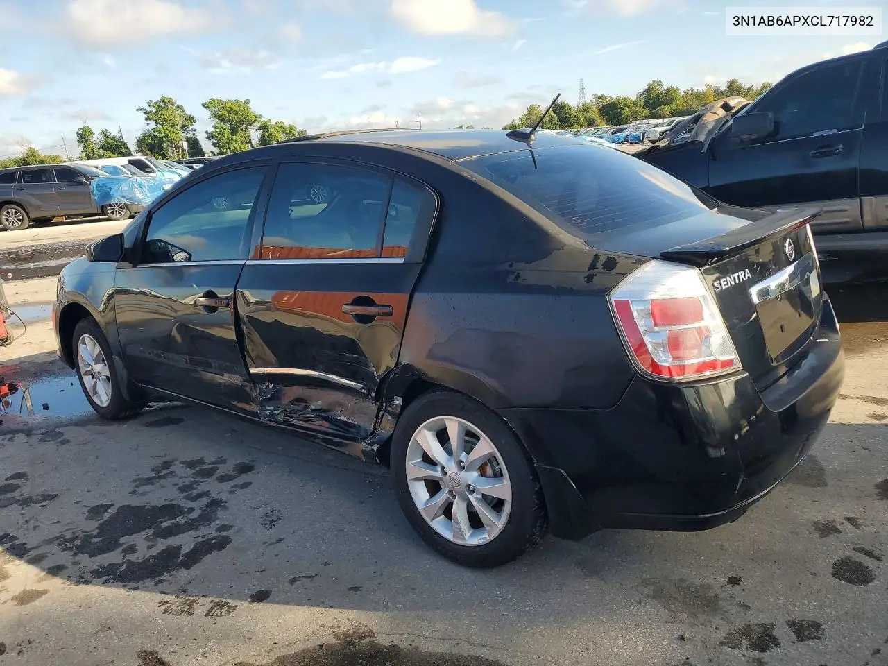 2012 NISSAN SENTRA VIN 3N1AB6APXCL717982 — фото 2