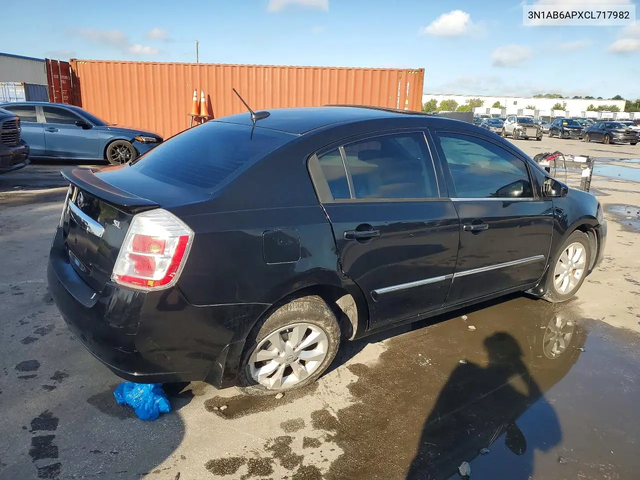 2012 NISSAN SENTRA VIN 3N1AB6APXCL717982 — фото 3