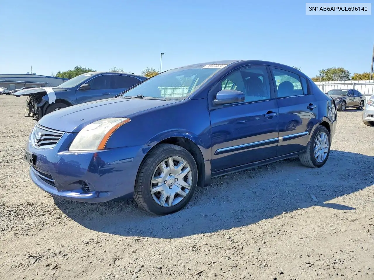 NISSAN SENTRA 2012, VIN 3N1AB6AP9CL696140