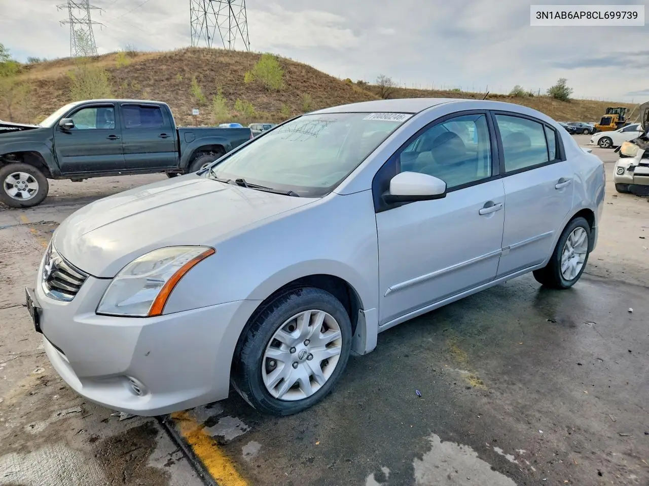 NISSAN SENTRA 2012, VIN 3N1AB6AP8CL699739