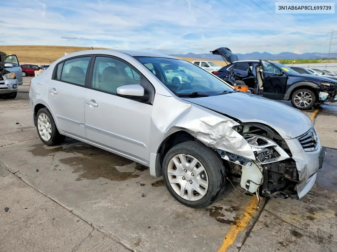 2012 NISSAN SENTRA VIN 3N1AB6AP8CL699739 — фото 4