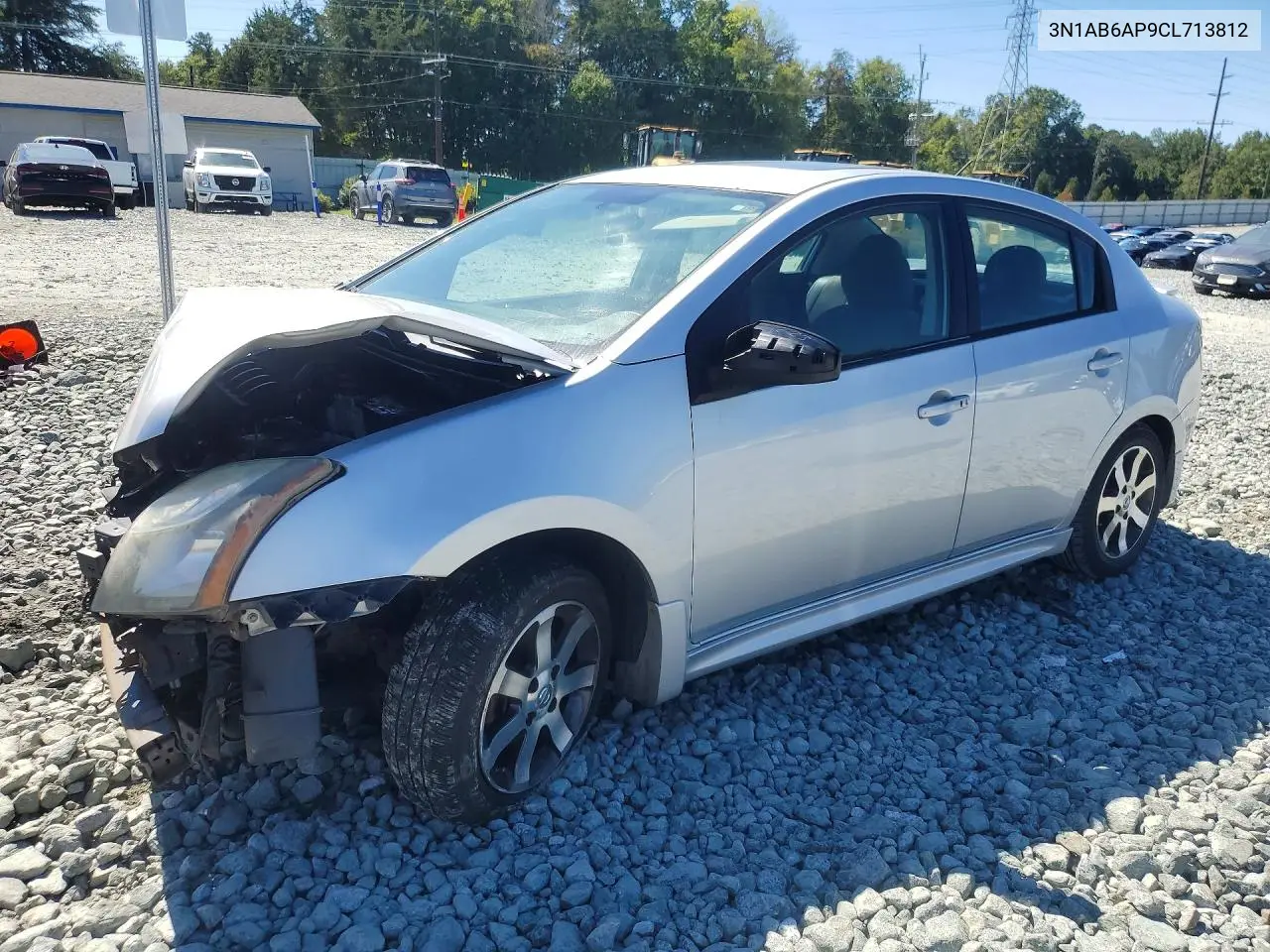 NISSAN SENTRA 2012, VIN 3N1AB6AP9CL713812
