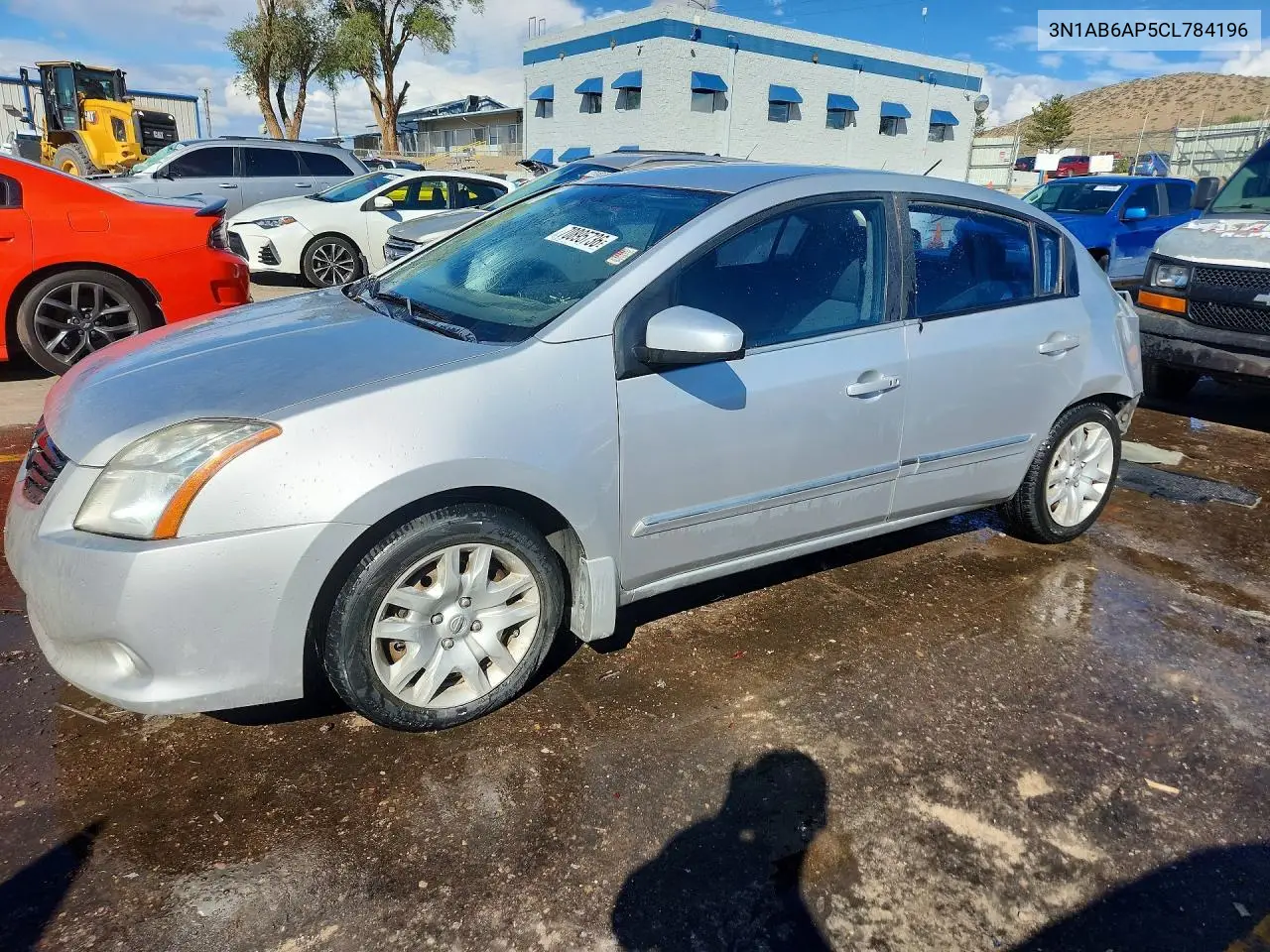 NISSAN SENTRA 2012, VIN 3N1AB6AP5CL784196