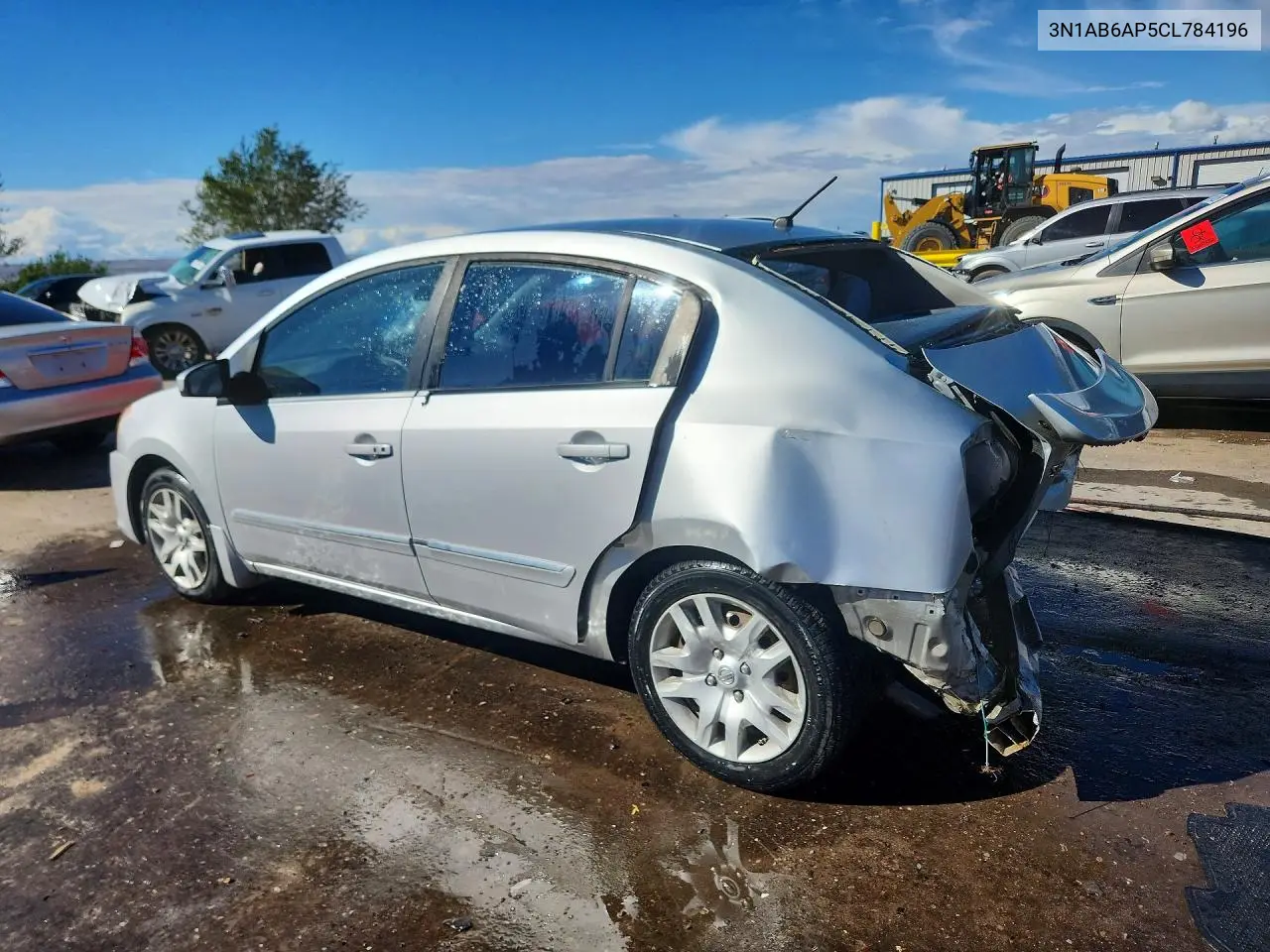 2012 NISSAN SENTRA VIN 3N1AB6AP5CL784196 — фото 2
