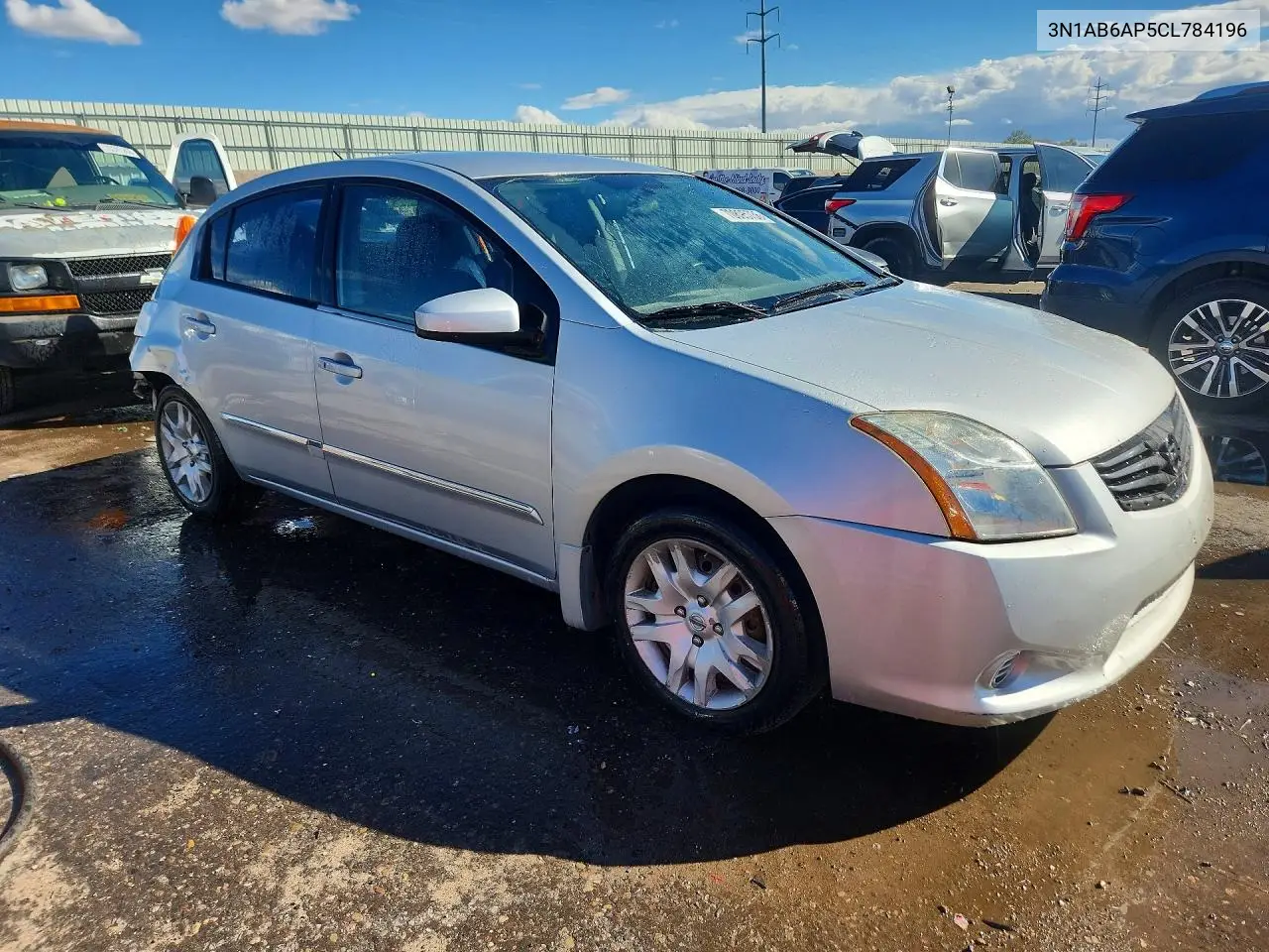 2012 NISSAN SENTRA VIN 3N1AB6AP5CL784196 — фото 4