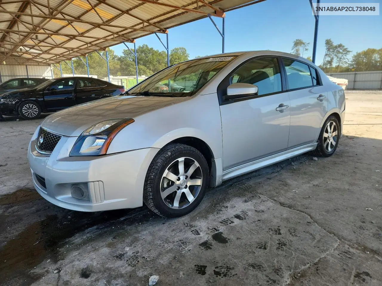 NISSAN SENTRA 2012, VIN 3N1AB6AP2CL738048