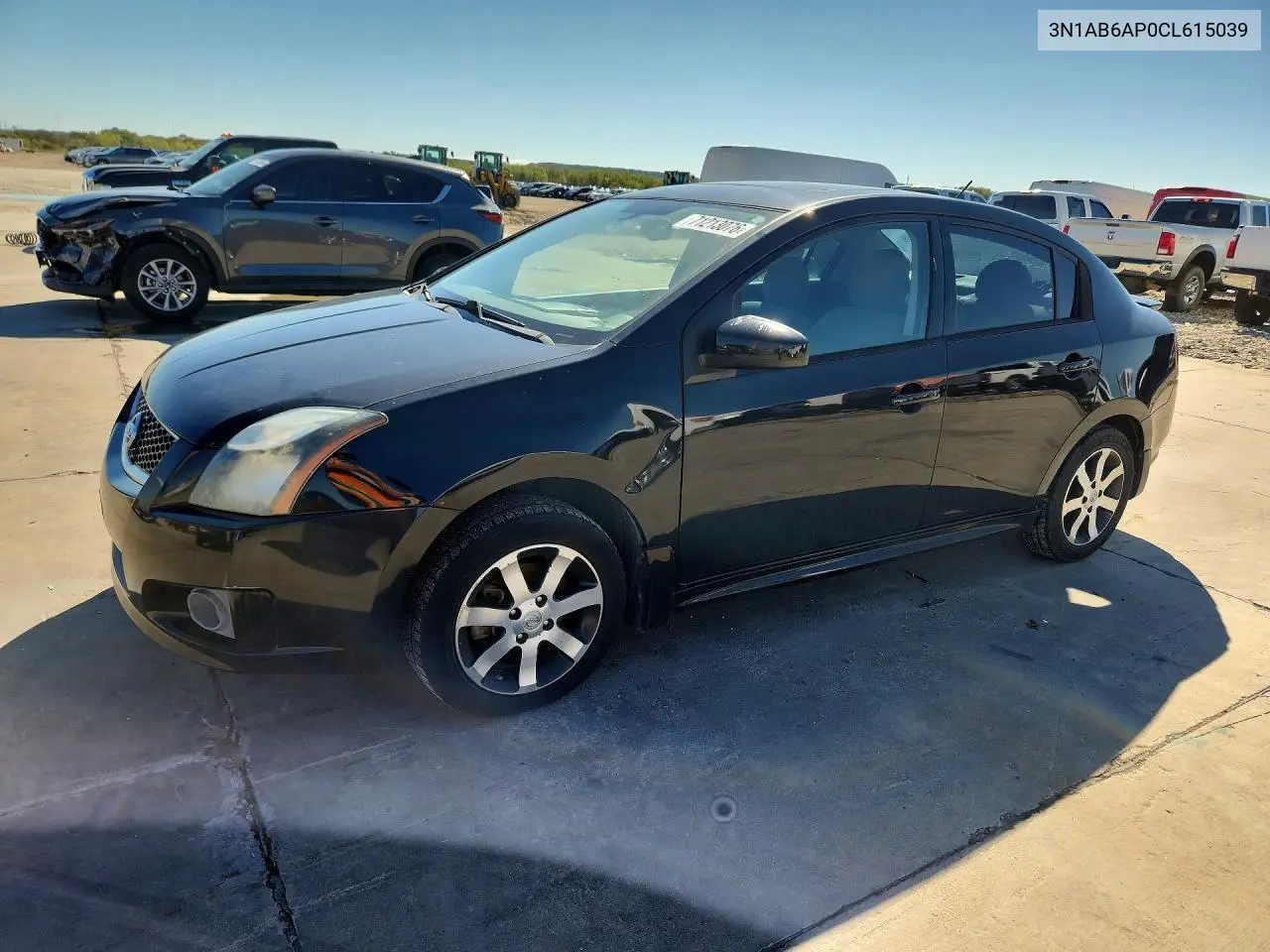 NISSAN SENTRA 2012, VIN 3N1AB6AP0CL615039