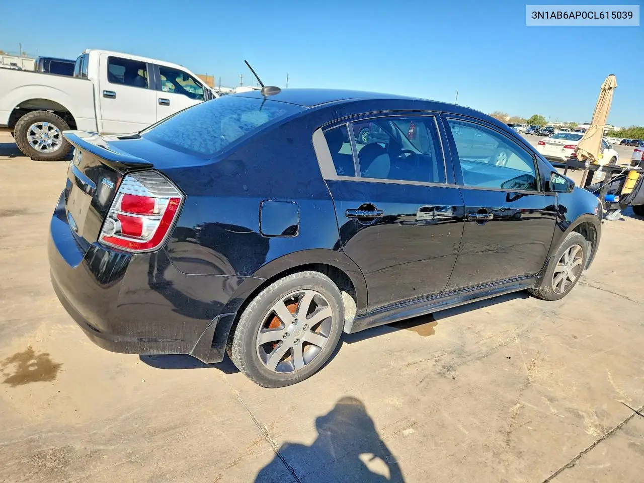 2012 NISSAN SENTRA VIN 3N1AB6AP0CL615039 — фото 3