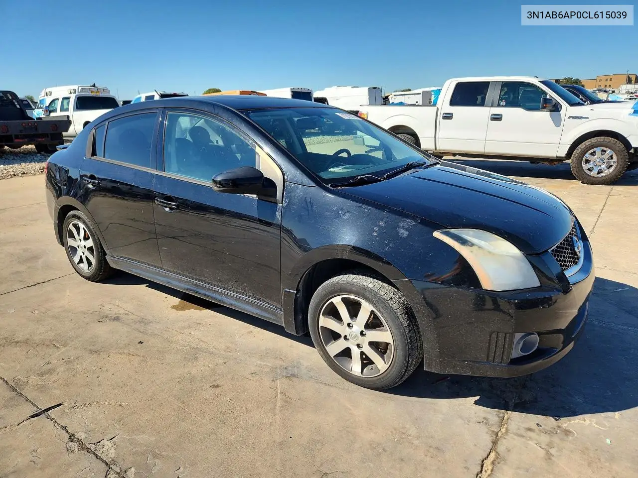 2012 NISSAN SENTRA VIN 3N1AB6AP0CL615039 — фото 4