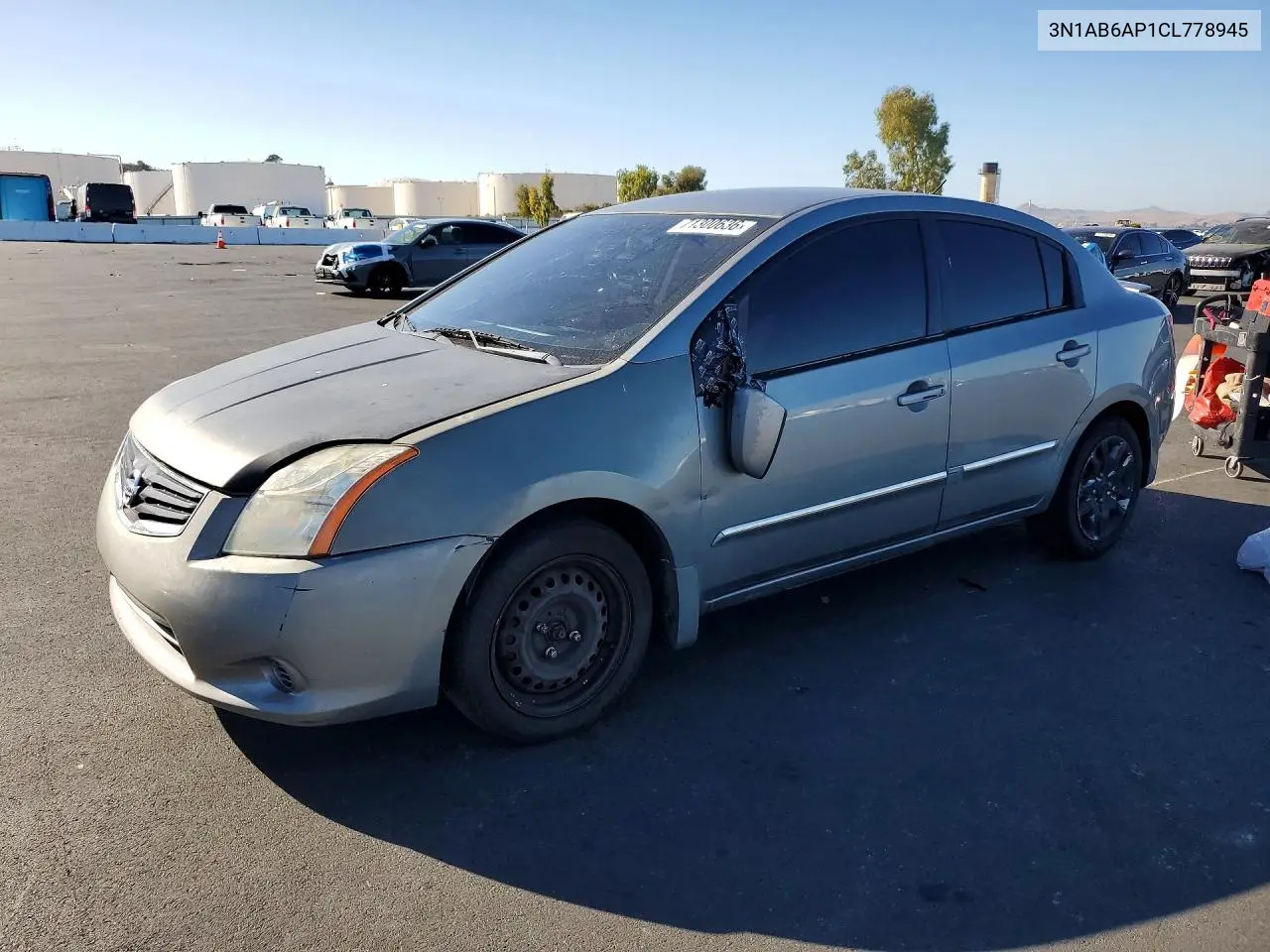 NISSAN SENTRA 2012, VIN 3N1AB6AP1CL778945
