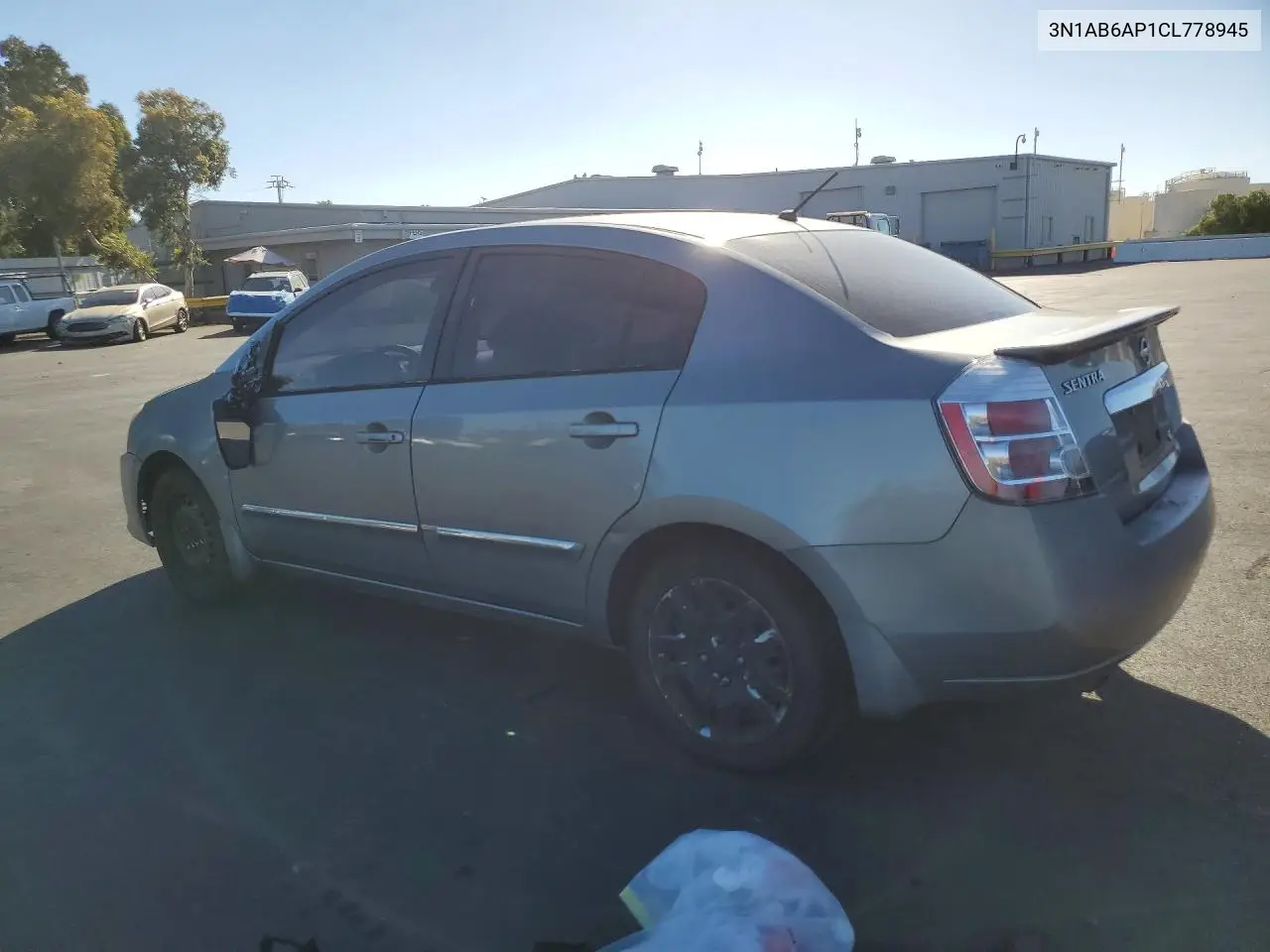 2012 NISSAN SENTRA VIN 3N1AB6AP1CL778945 — фото 2