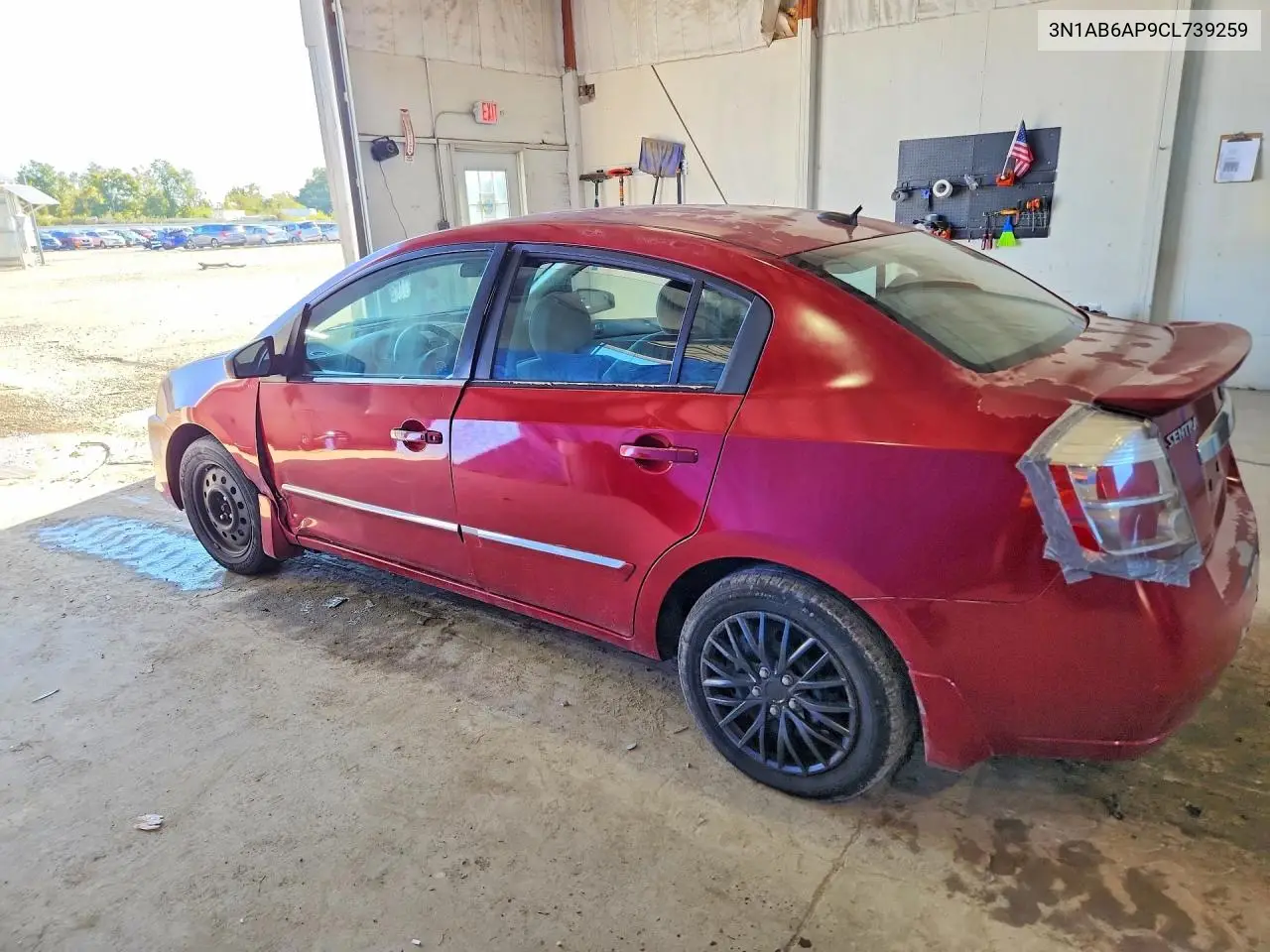 2012 NISSAN SENTRA VIN 3N1AB6AP9CL739259 — фото 2