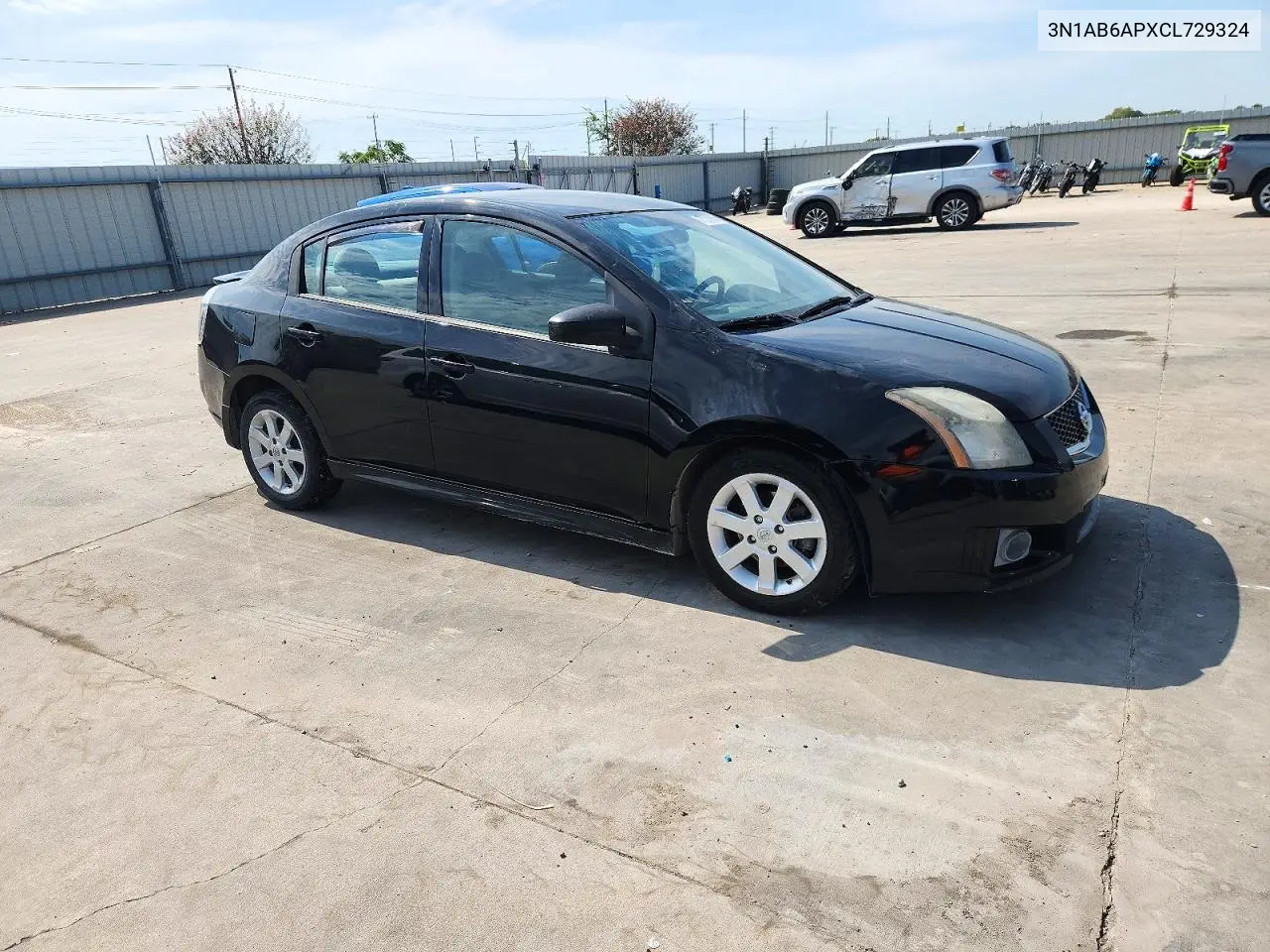 NISSAN SENTRA 2012, VIN 3N1AB6APXCL729324