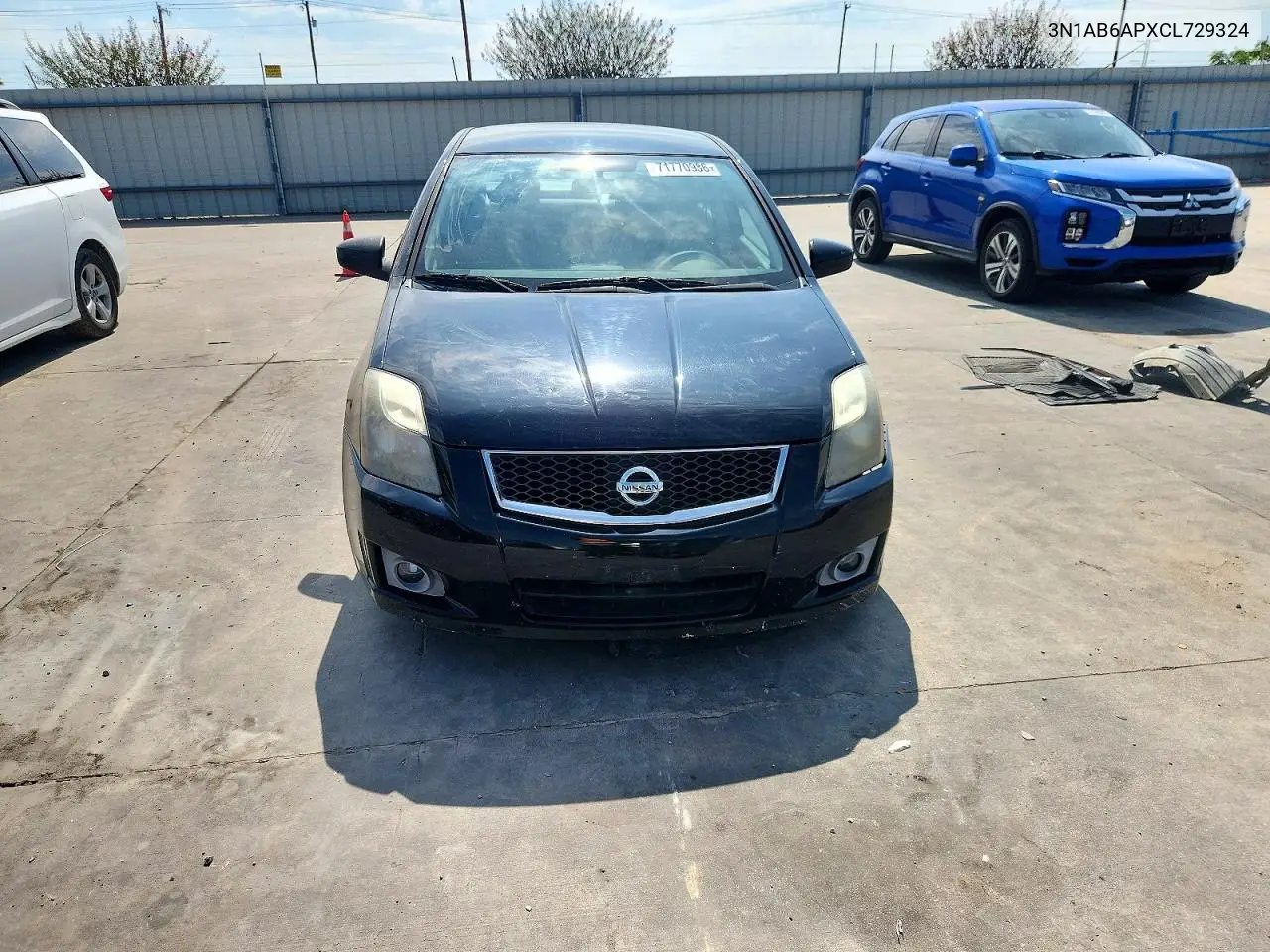 2012 NISSAN SENTRA VIN 3N1AB6APXCL729324 — фото 2