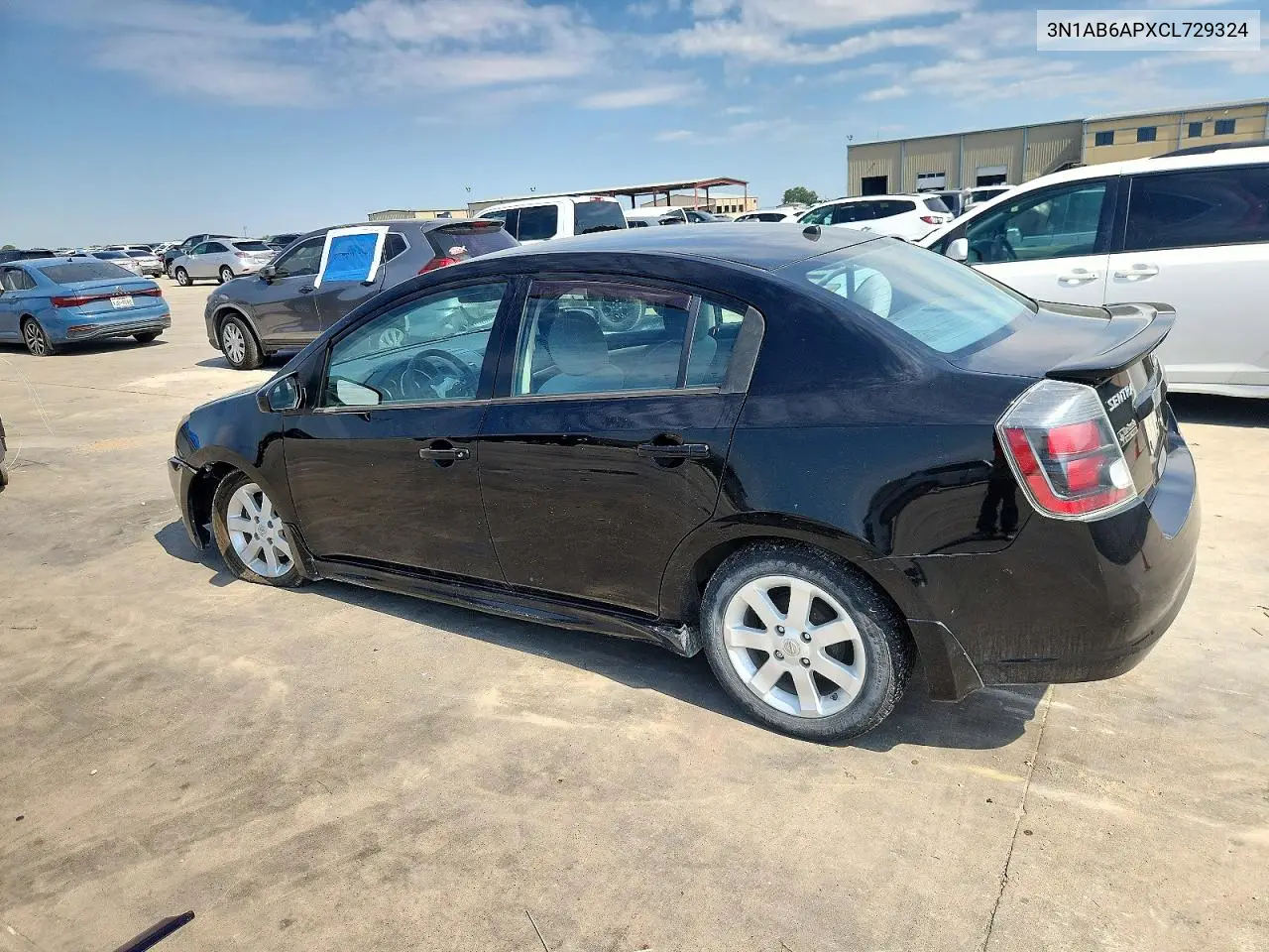 2012 NISSAN SENTRA VIN 3N1AB6APXCL729324 — фото 3