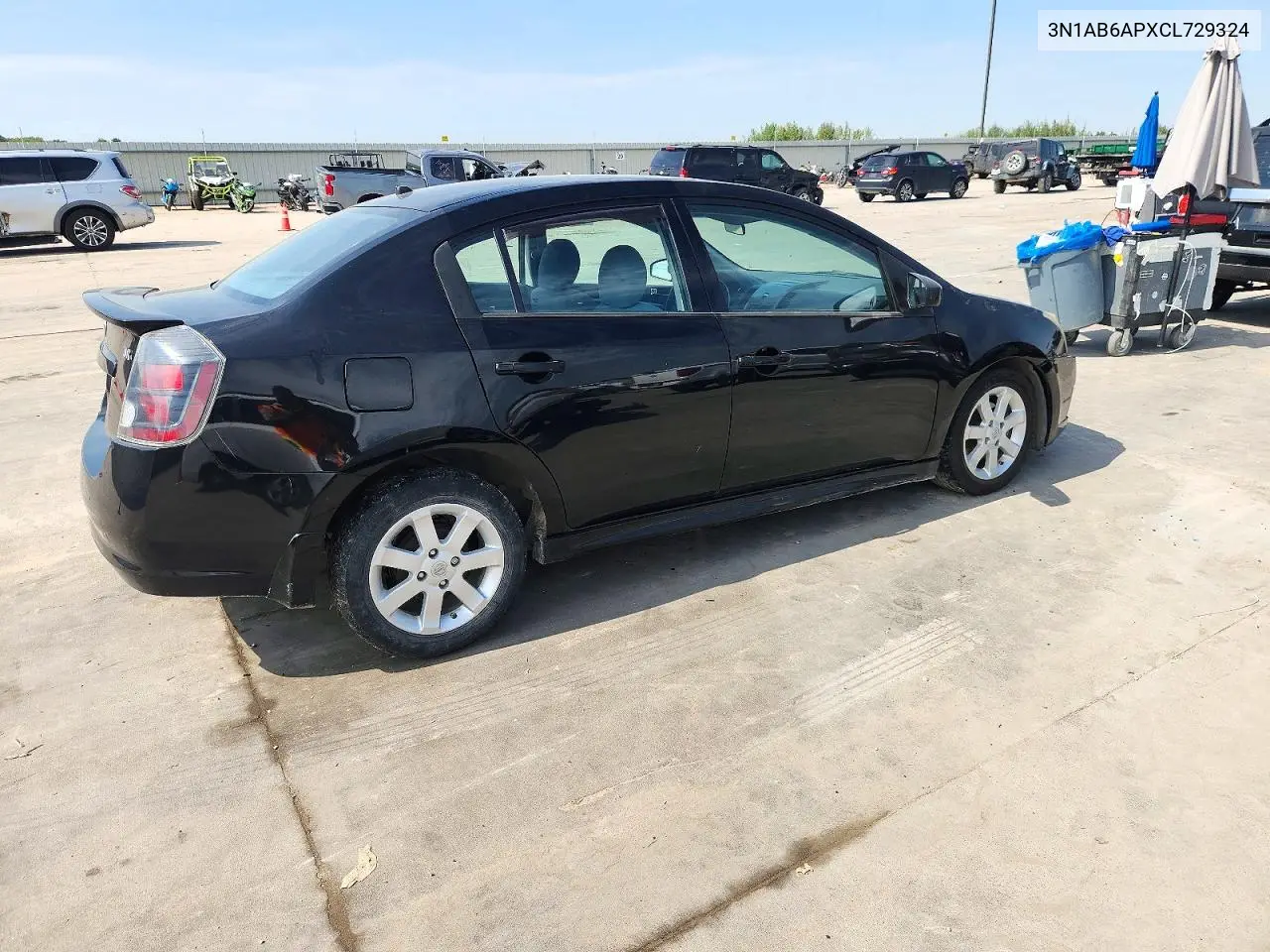 2012 NISSAN SENTRA VIN 3N1AB6APXCL729324 — фото 4