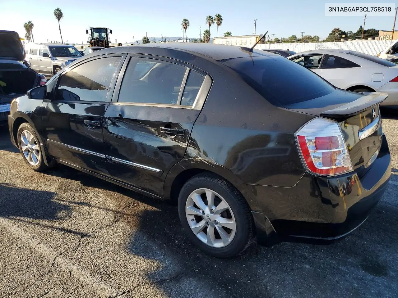 2012 NISSAN SENTRA VIN 3N1AB6AP3CL758518 — фото 2