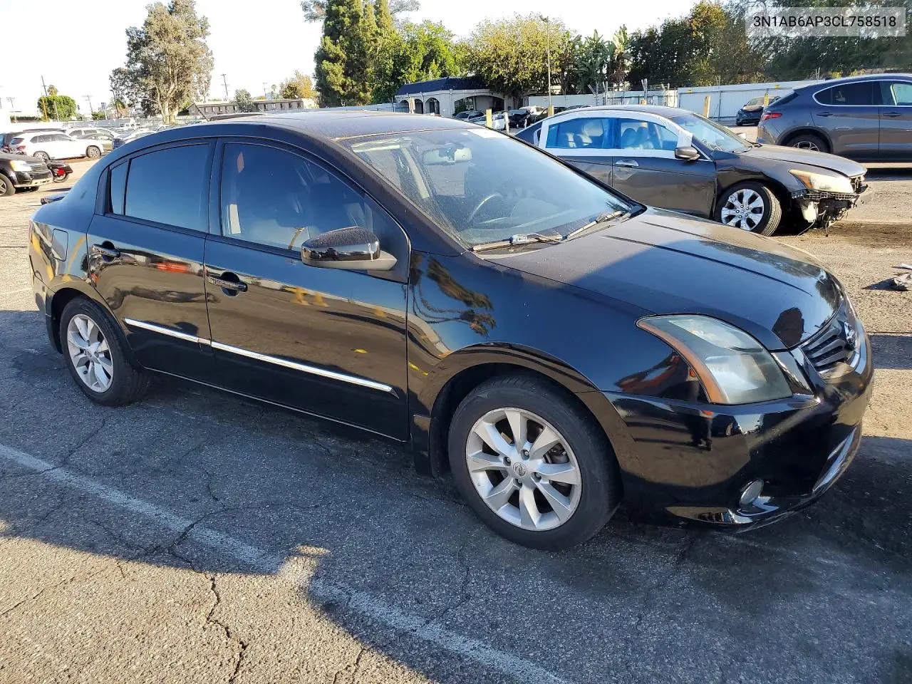 2012 NISSAN SENTRA VIN 3N1AB6AP3CL758518 — фото 4