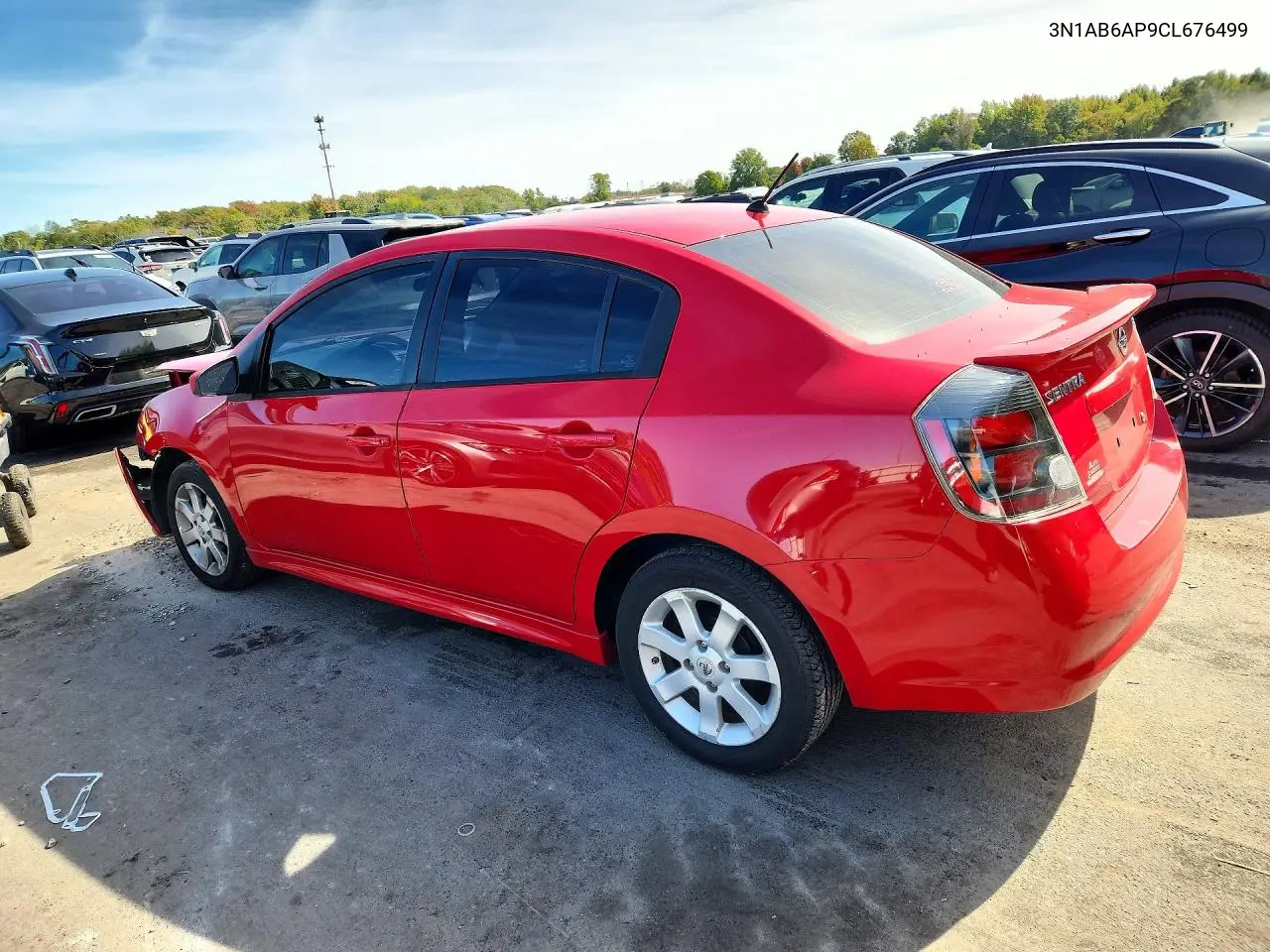 2012 NISSAN SENTRA VIN 3N1AB6AP9CL676499 — фото 2