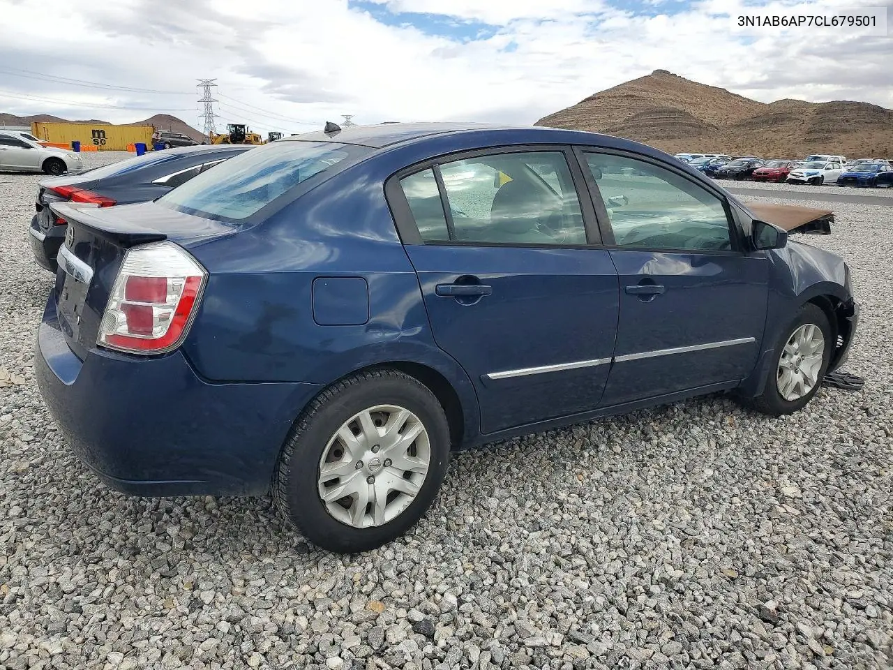 2012 NISSAN SENTRA VIN 3N1AB6AP7CL679501 — фото 3
