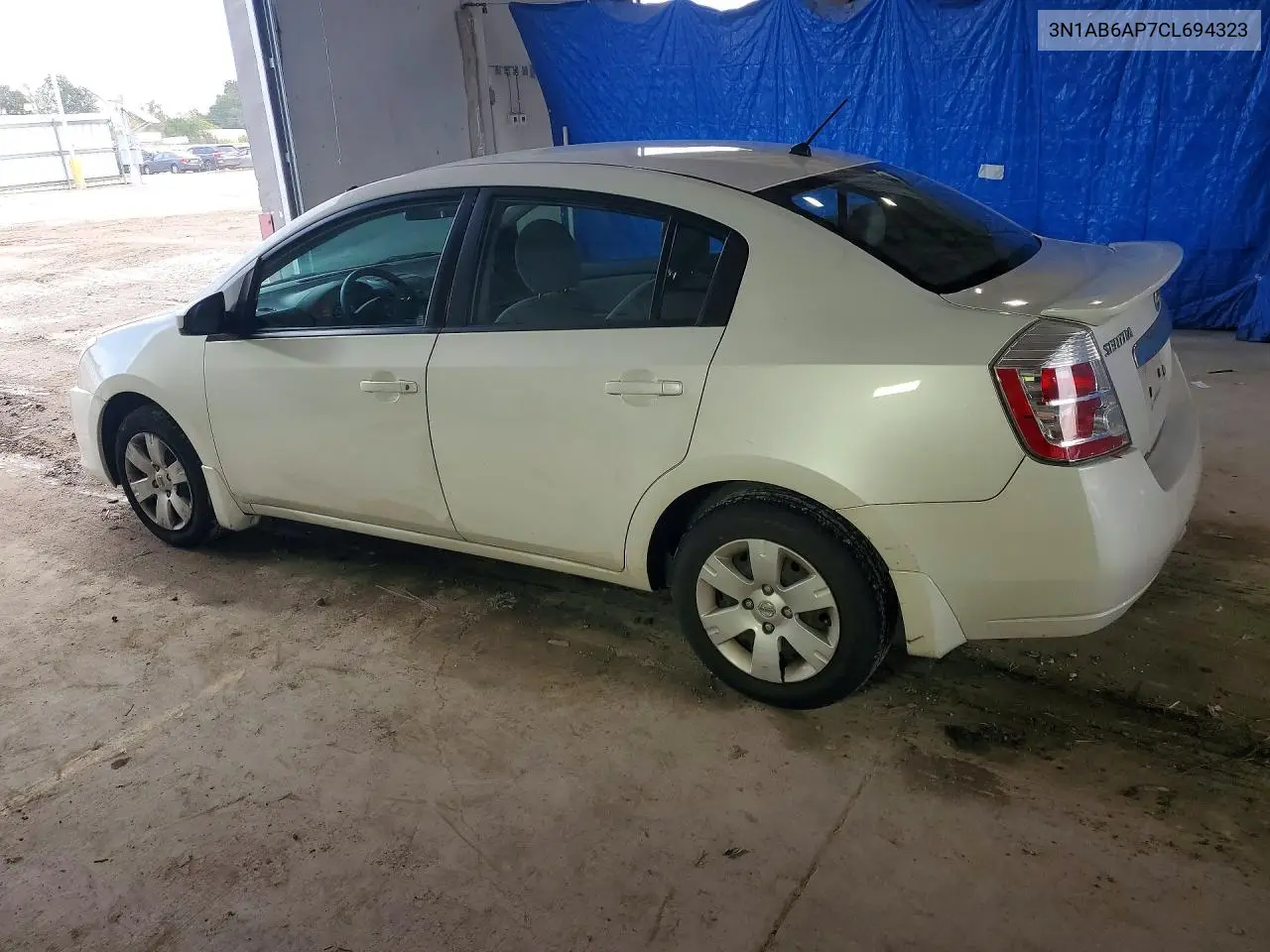 2012 NISSAN SENTRA VIN 3N1AB6AP7CL694323 — фото 2