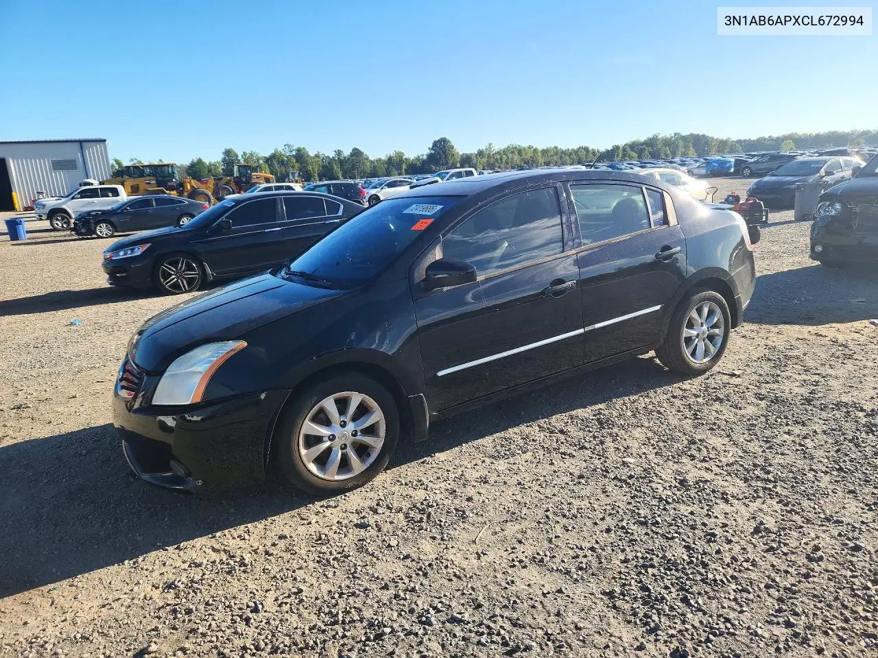 NISSAN SENTRA 2012, VIN 3N1AB6APXCL672994