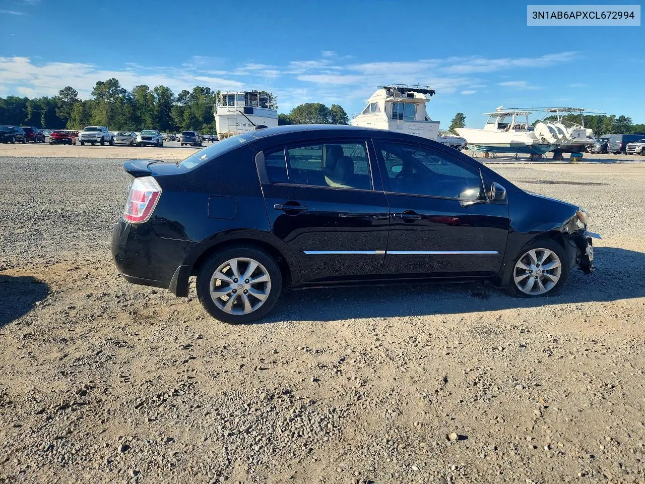 2012 NISSAN SENTRA VIN 3N1AB6APXCL672994 — фото 3