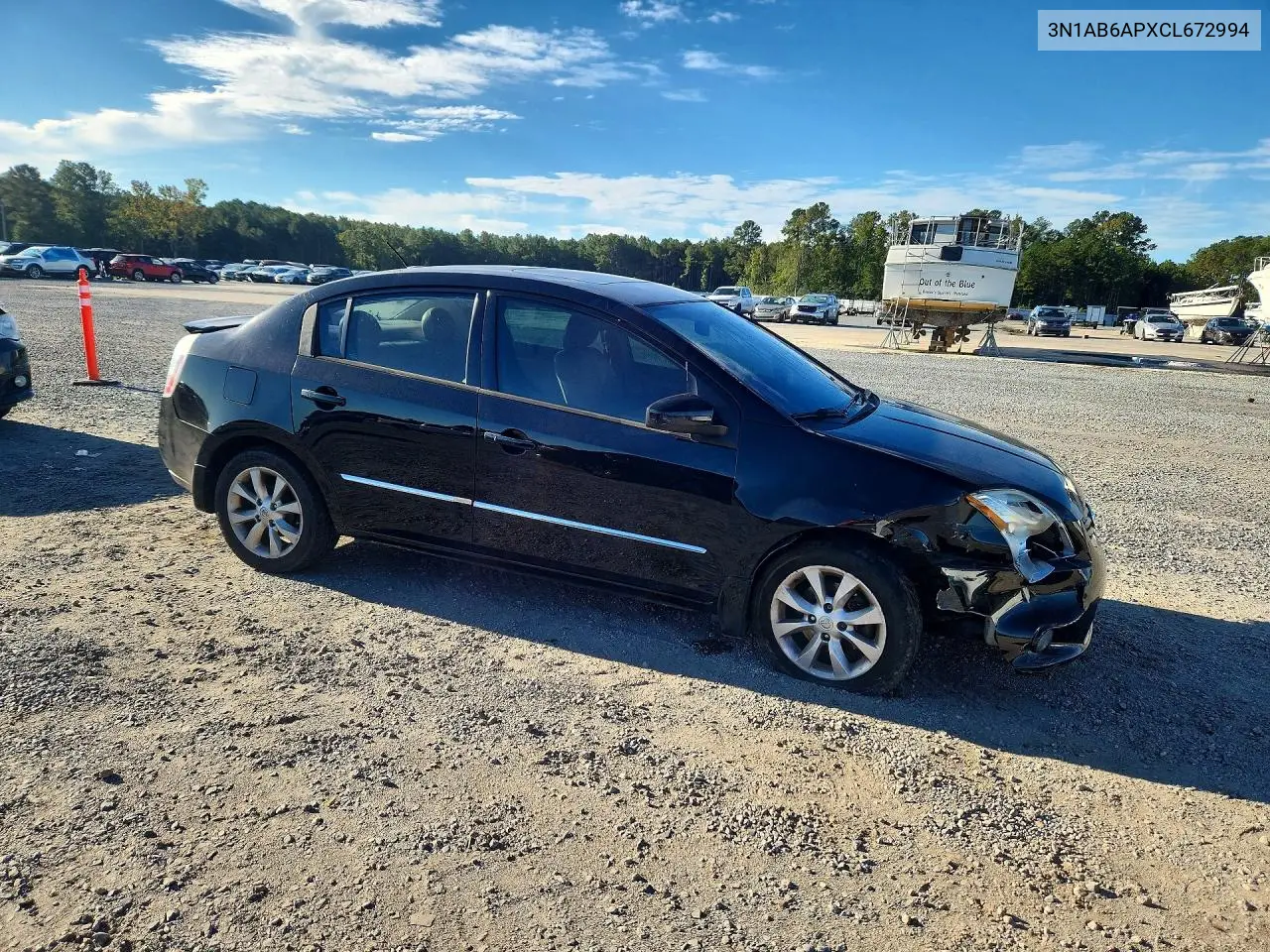 2012 NISSAN SENTRA VIN 3N1AB6APXCL672994 — фото 4