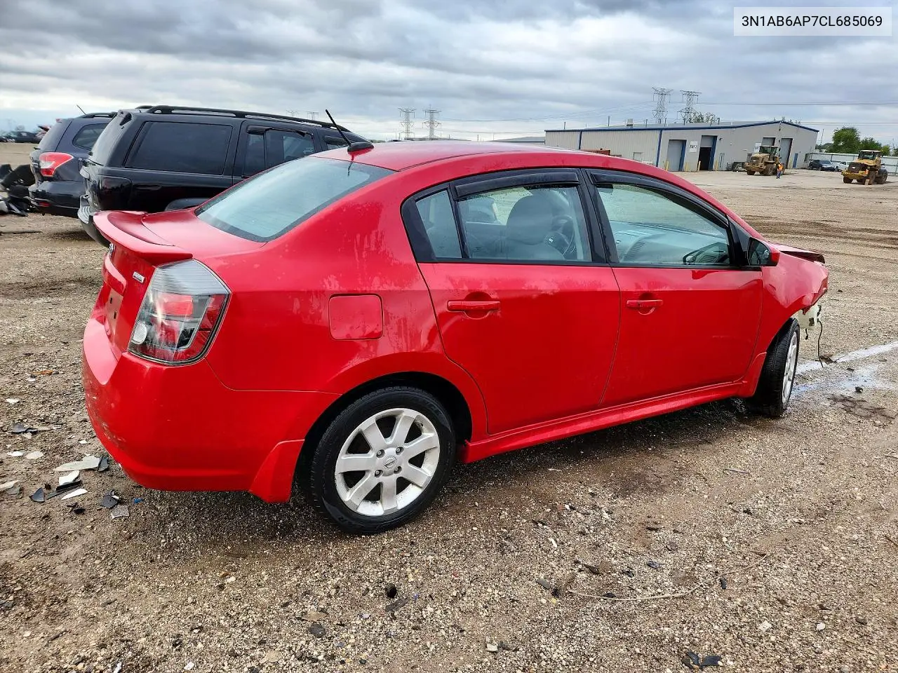 2012 NISSAN SENTRA VIN 3N1AB6AP7CL685069 — фото 3