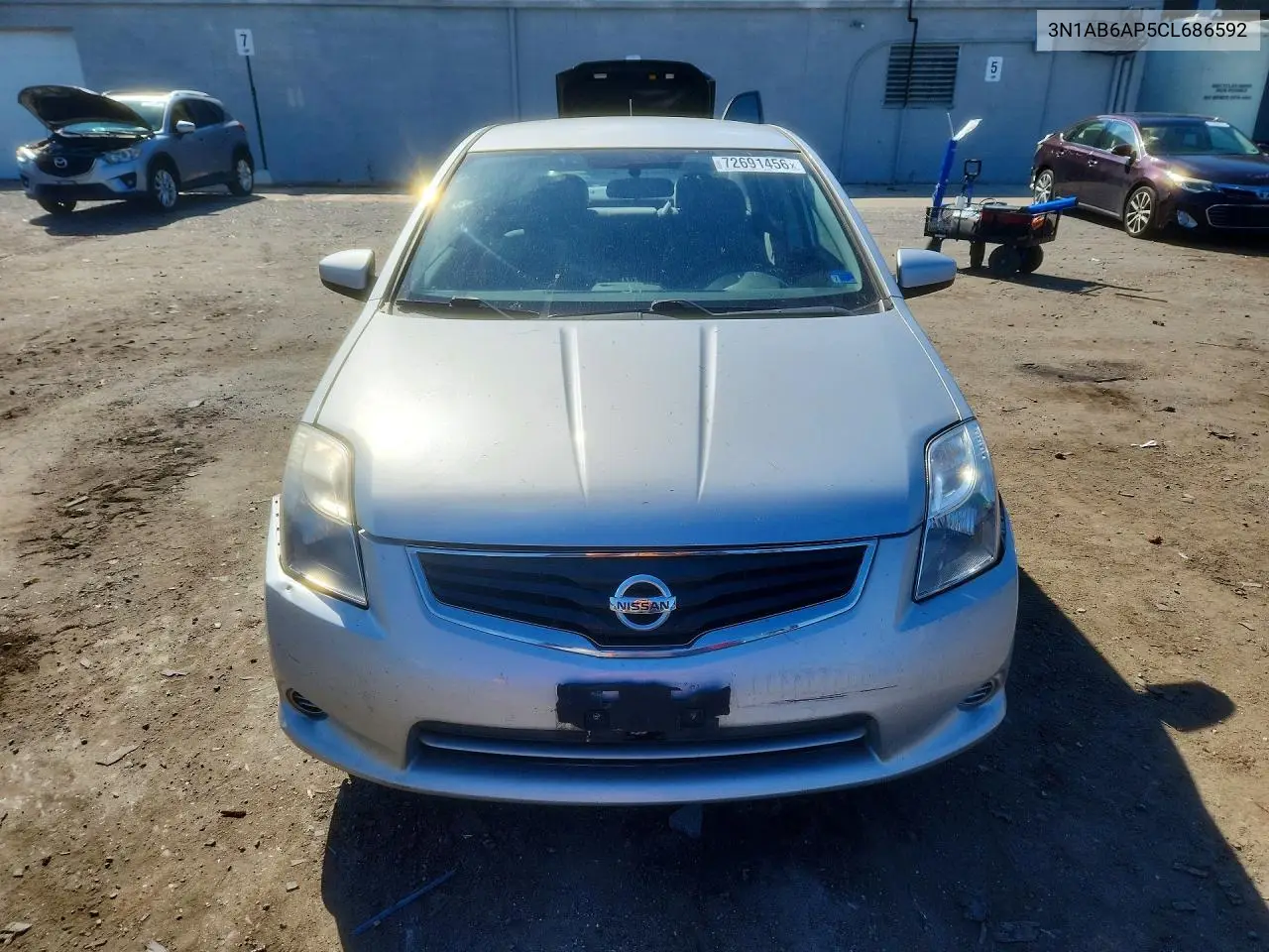 2012 NISSAN SENTRA VIN 3N1AB6AP5CL686592 — фото 5