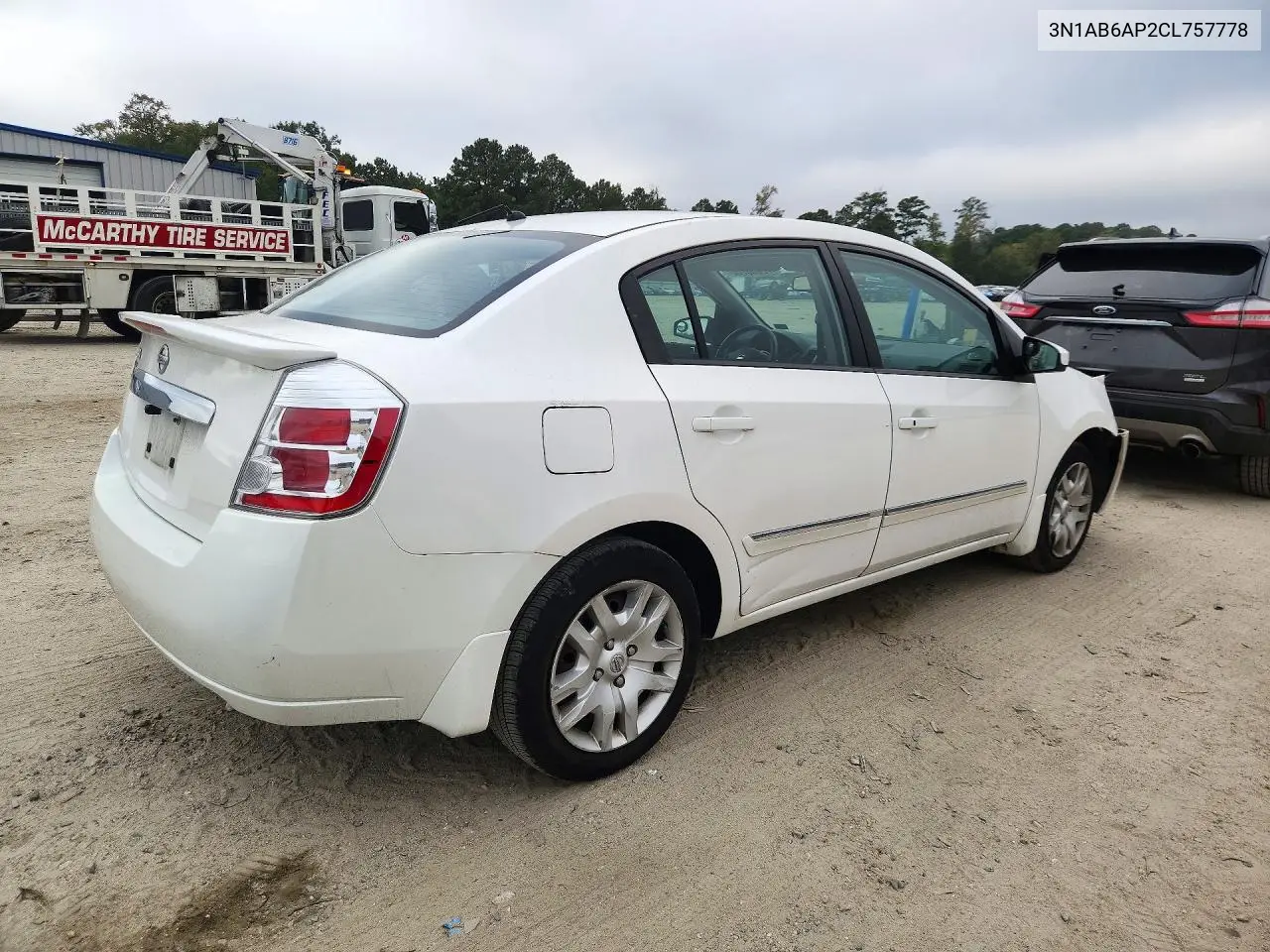 2012 NISSAN SENTRA VIN 3N1AB6AP2CL757778 — фото 3